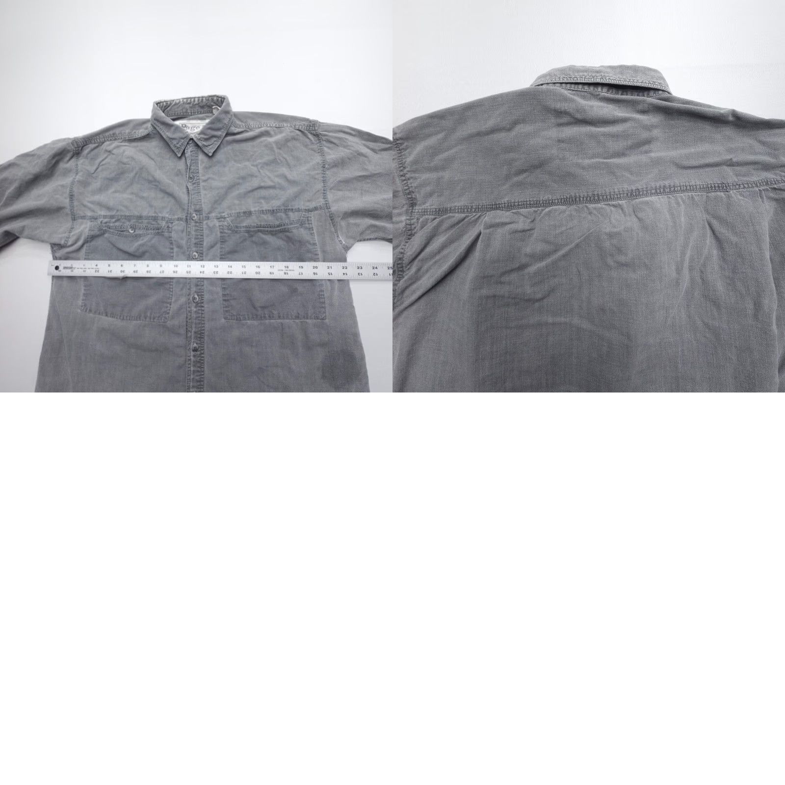 Vintage VINTAGE Page 1 Short Sleeve Button-Up Shirt Mens L Gray Cotton 90s Y2K Twill Button-Up Shirt Mens L Gray 90s Y2K Size US L / EU 52-54 / 3 - 8 Thumbnail