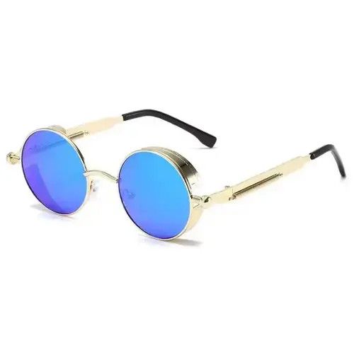 Other Metal Steampunk Sunglasses Men Women Fashion Round Glasses B Size ONE SIZE - 2 Thumbnail