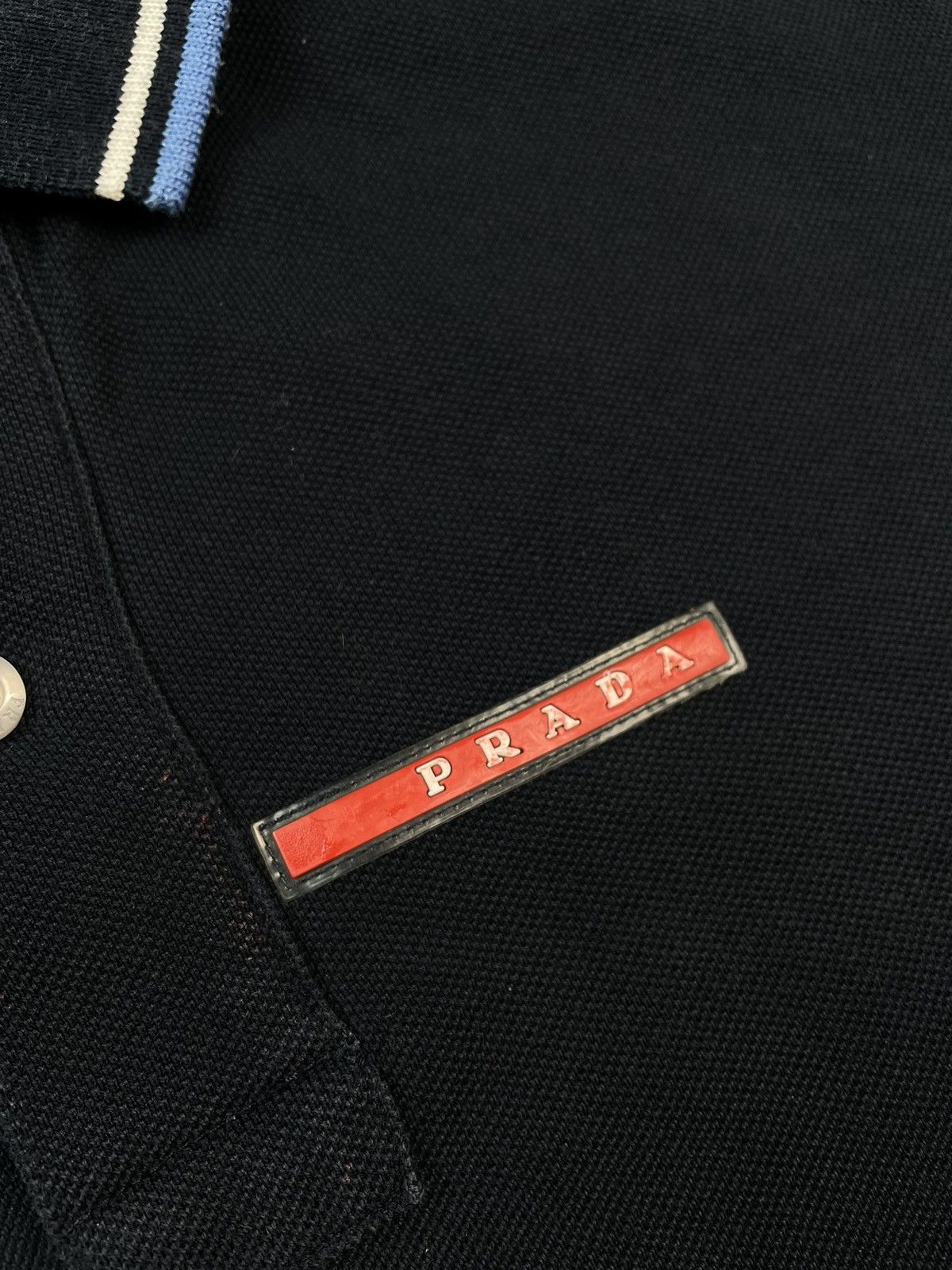 Prada Prada Red Tab Polo Shirt Size US M / EU 48-50 / 2 - 4 Thumbnail