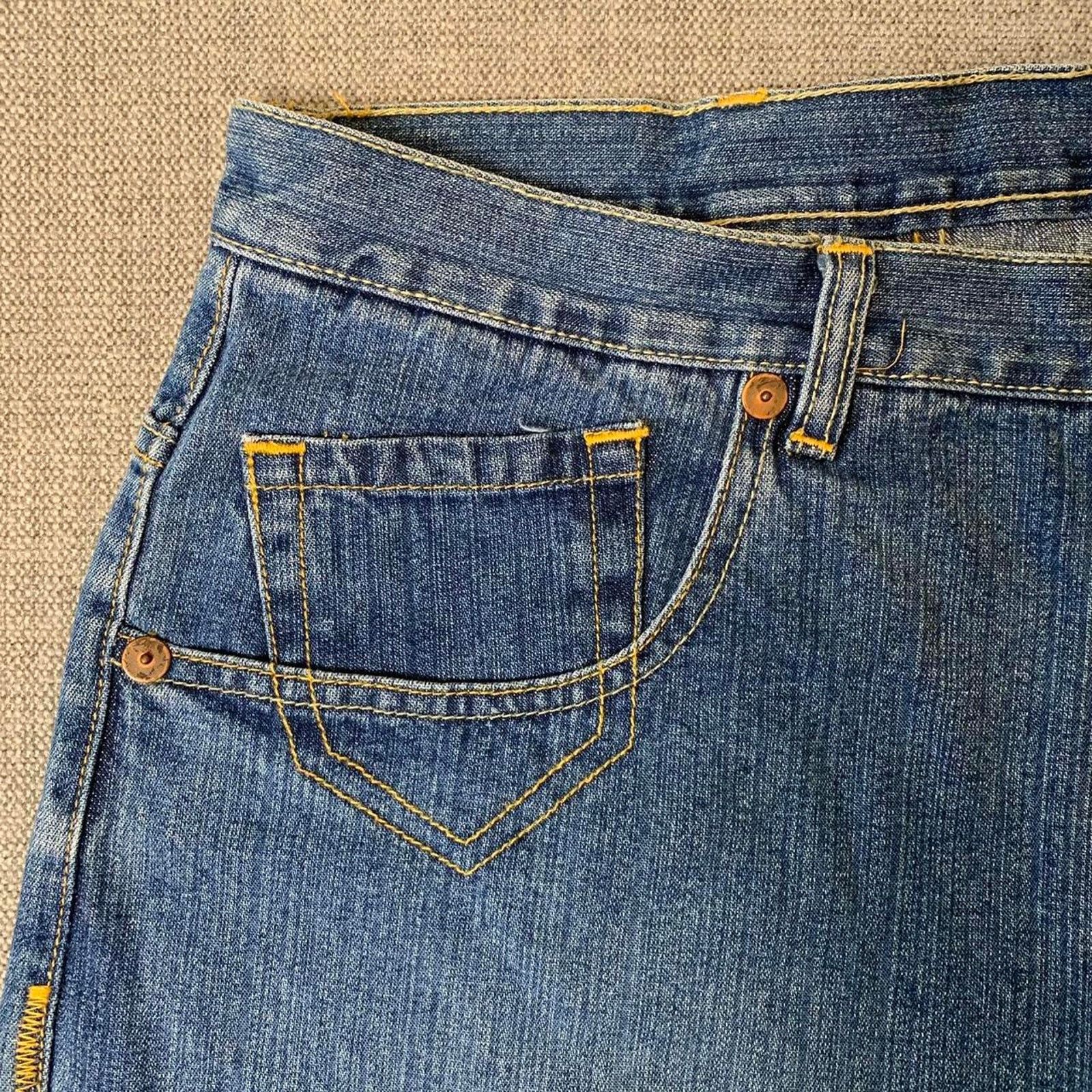 Vintage Y2K 90s Badboy Flame Baggy Jorts Size US 38 / EU 54 - 4 Thumbnail