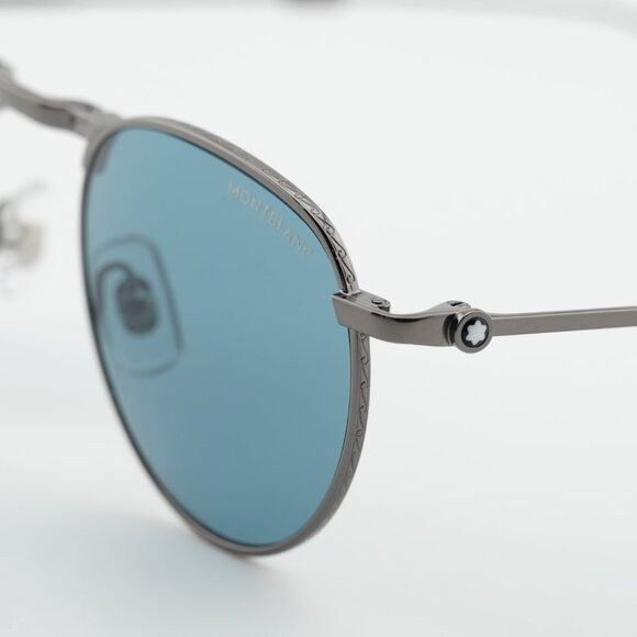 Montblanc Montblanc MB0280S 002 Sunglasses Grey Square Frame Size ONE SIZE - 2 Thumbnail