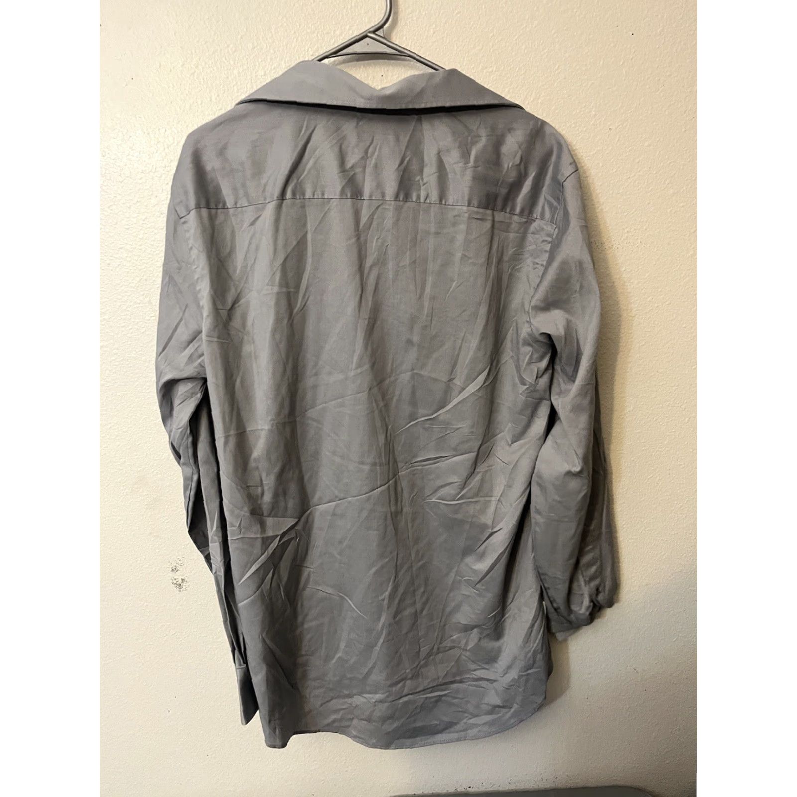Van Heusen Van Heusen Shirt Men Slim Gray Size 16 34/35 Stretch Dress Shirts Long Sleeve Flex Collar 16 Mens Size US L / EU 52-54 / 3 - 2 Thumbnail