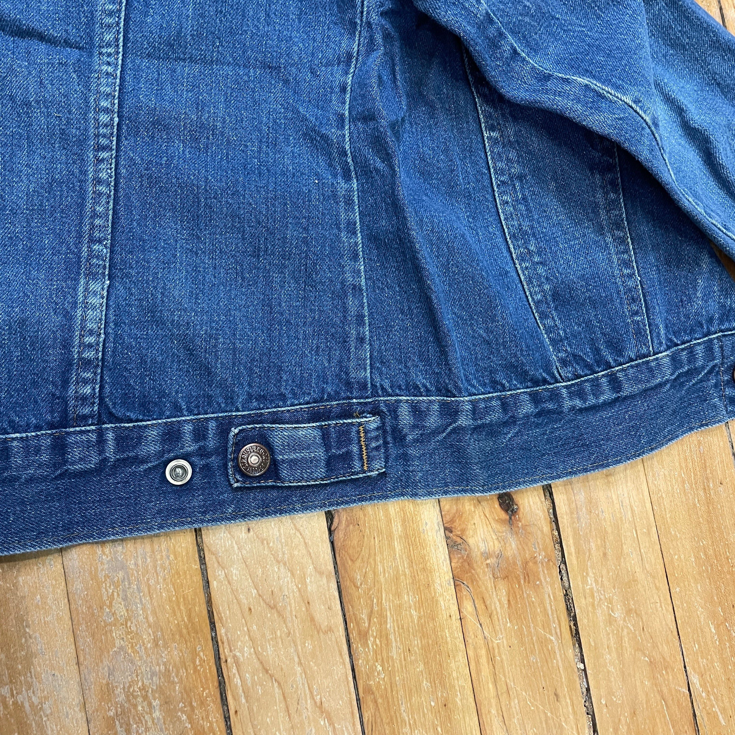 Levi's Outstanding Vintage 60s/70s Levi's for Gals Orange Tab Fitted Denim Jacket Size S/Youth L Size S / US 4 / IT 40 - 7 Thumbnail