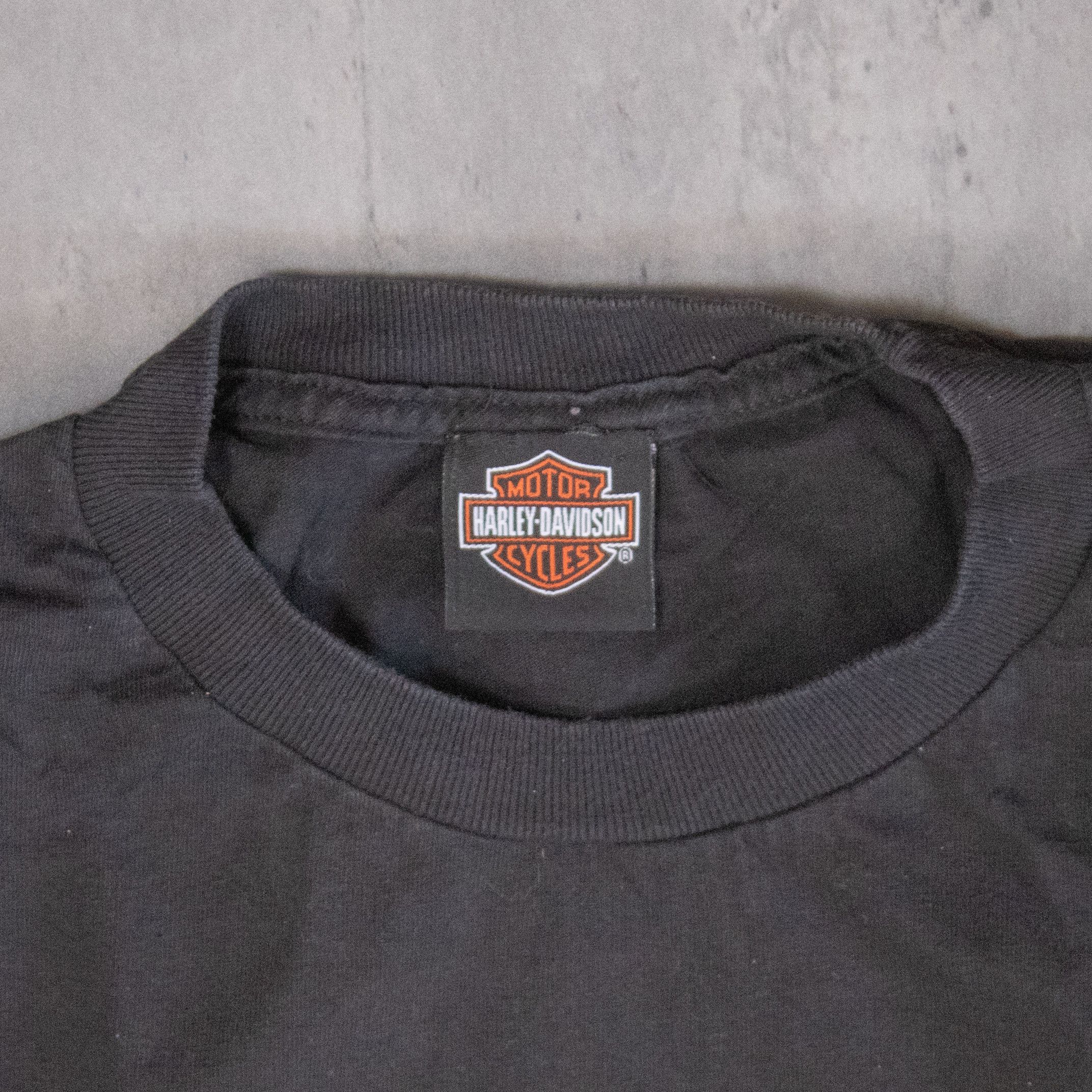 Harley Davidson Y2K 2016 Harley Davidson Badlands Black Double Stitch Tee Size US L / EU 52-54 / 3 - 7 Thumbnail
