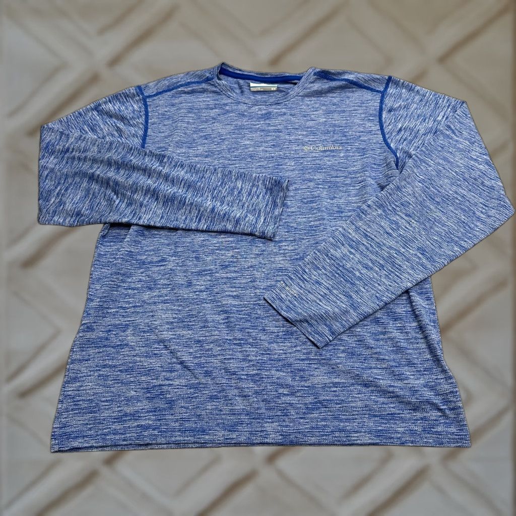 Vintage Columbia Omni Wick T-Shirt Womens Medium Blue Long Sleeve Crew Neck Outdoor Fish Size M / US 6-8 / IT 42-44 - 1 Thumbnail