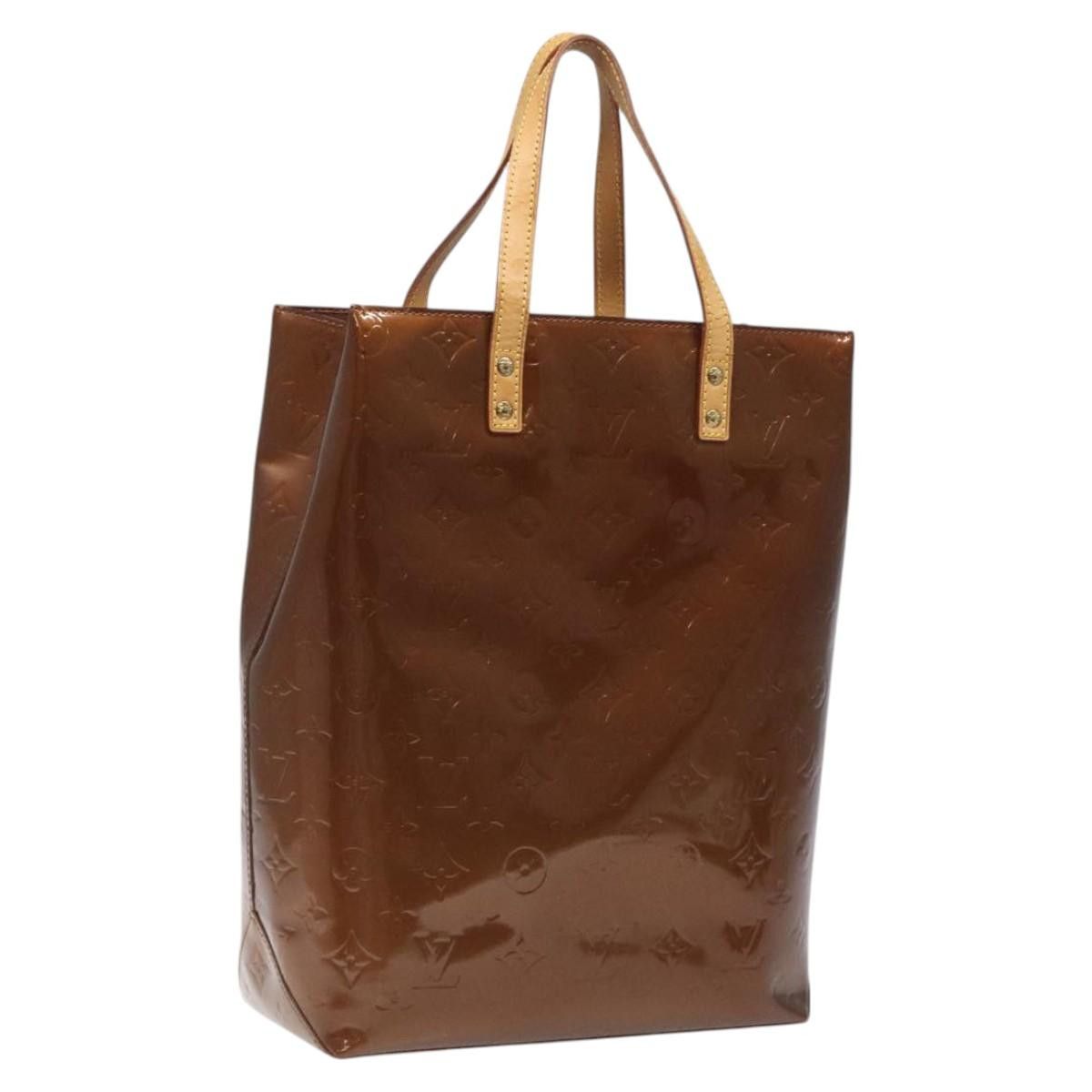 Louis Vuitton LOUIS VUITTON Monogram Vernis Reade MM Hand Bag Bronze Size ONE SIZE - 1 Thumbnail