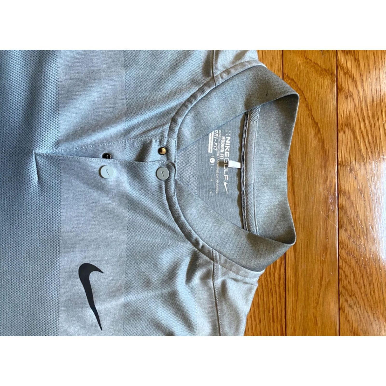 Nike Nike Dri-Fit Shirt Mens L Grey Short Sleeve Pullover Breathable Lightweight Casual Activewear Size US L / EU 52-54 / 3 - 3 Thumbnail