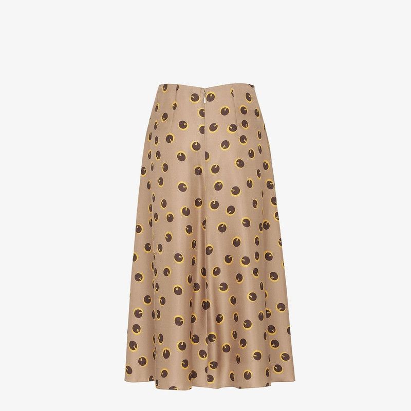 Fendi o1s1wg110226 Midi Skirt in Multicolor Size 25" / US 0 / IT 36 - 2 Thumbnail