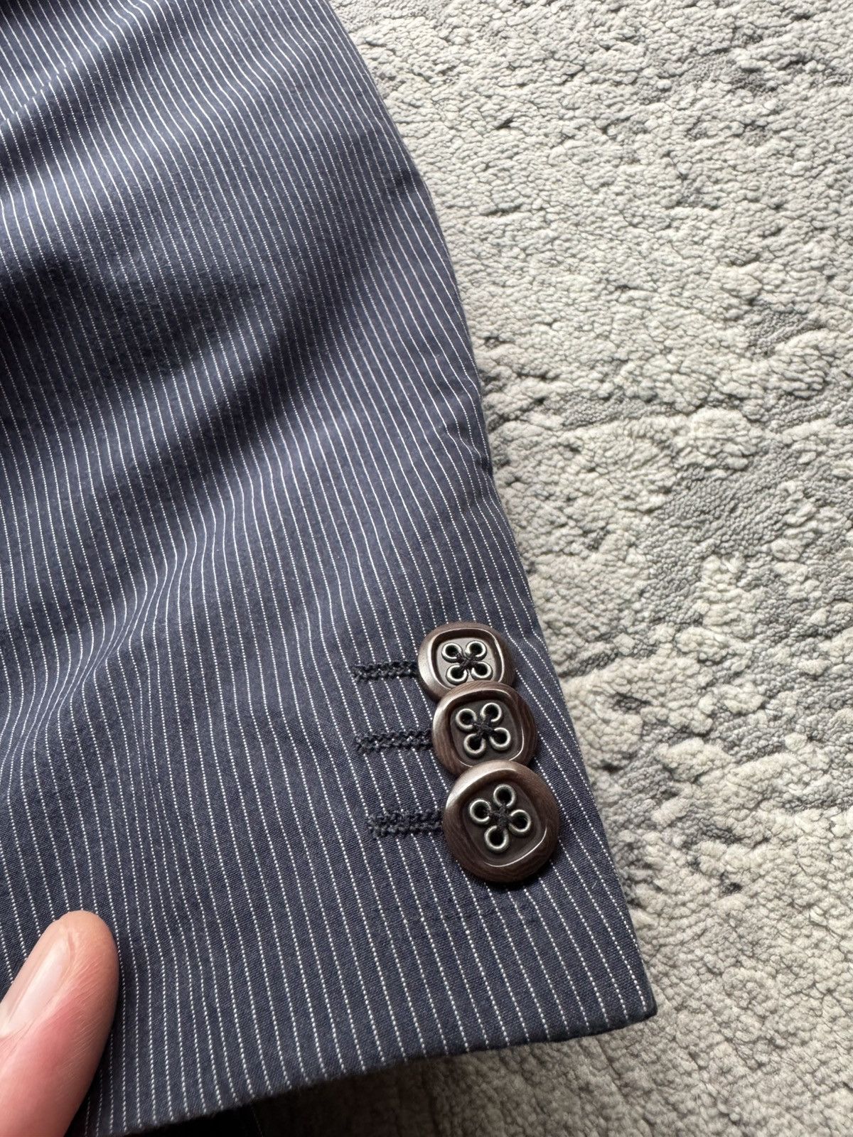 Etro Etro Navy Striped cotton Blazer Size 52 italy Size 52R - 5 Thumbnail