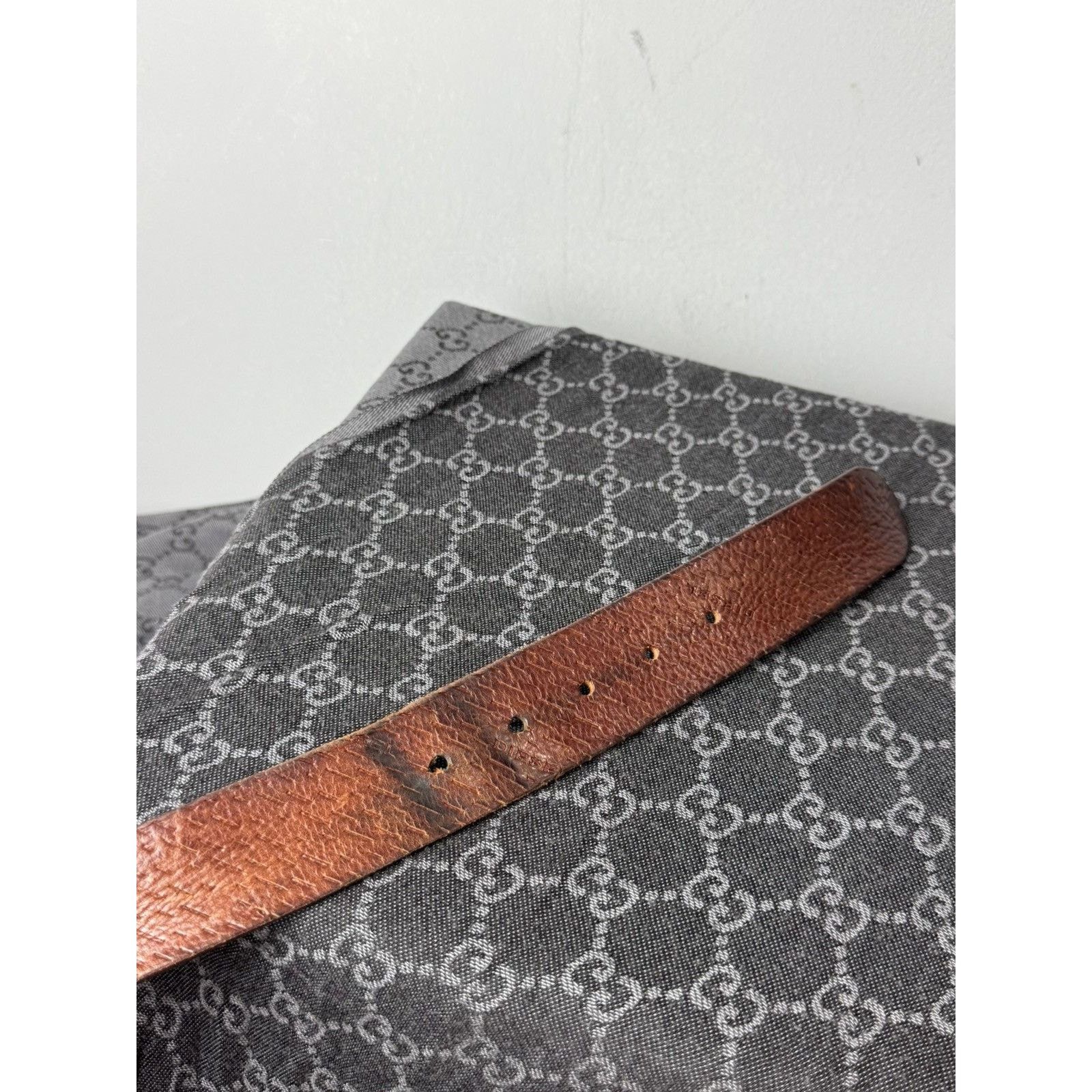 Diesel Y2K Vintage Diesel Leather Belt Hype Size ONE SIZE - 5 Thumbnail