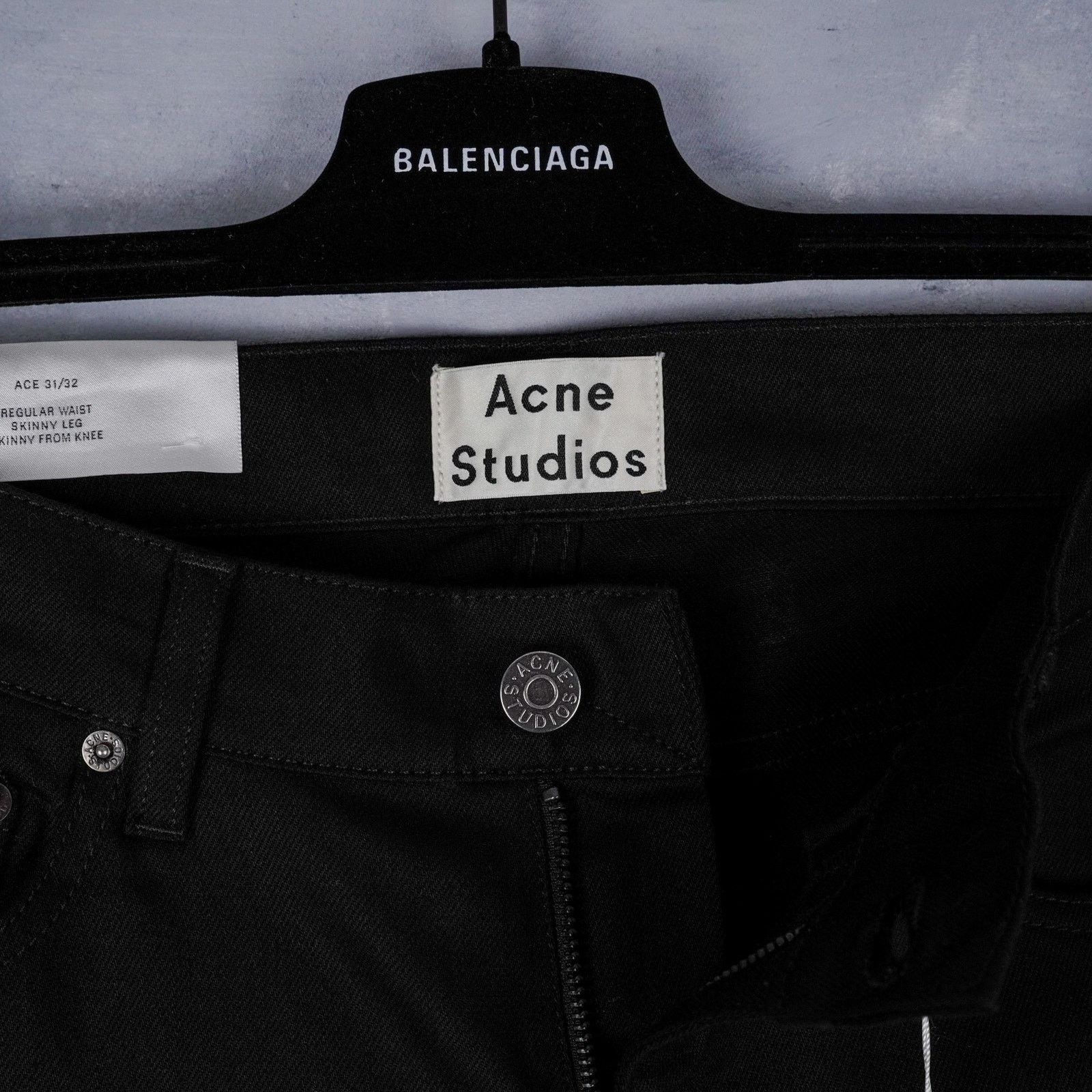 Acne Studios Acne studios ace stay cash skinny fit black jeans pants Size US 31 - 5 Thumbnail