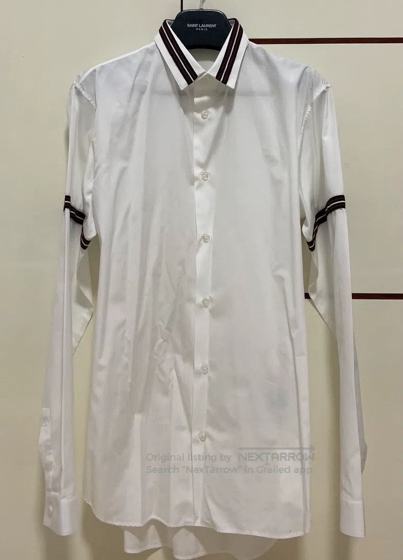Dior Dior size 39 White Cuff Ribbon Shirt Size US L / EU 52-54 / 3 - 1 Thumbnail