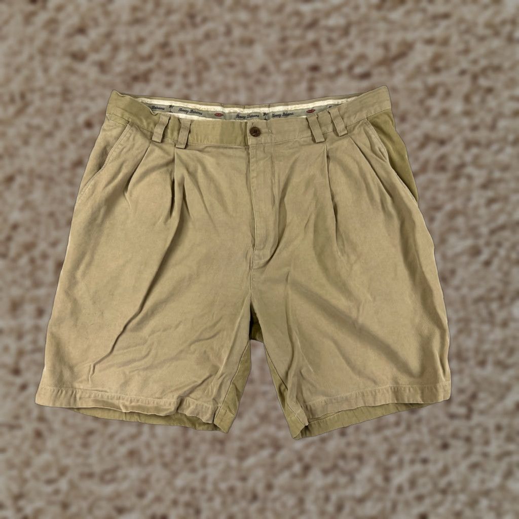 Tommy Bahama Tommy Bahama Shorts Mens 36 Beige Khaiki Pleated Front Bermuda Resort Beach Silk Blend Shirt Adult 36 Beige Aloha Beach Mens Size US 36 / EU 52 - 1 Thumbnail