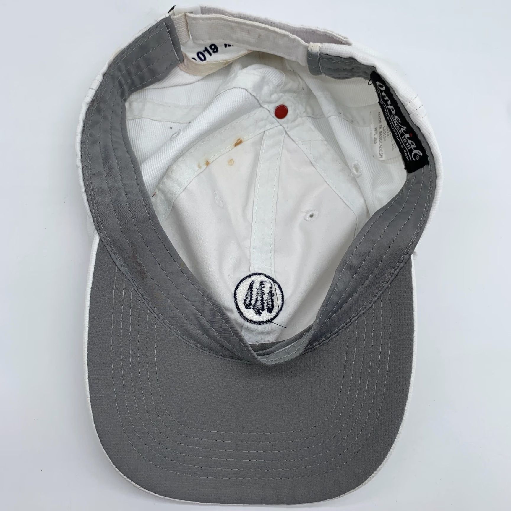 Imperial Imperial Hat Cap Strap Back Mens White Golf Logo 2019 MEMBER GUEST One Size Size ONE SIZE - 4 Thumbnail