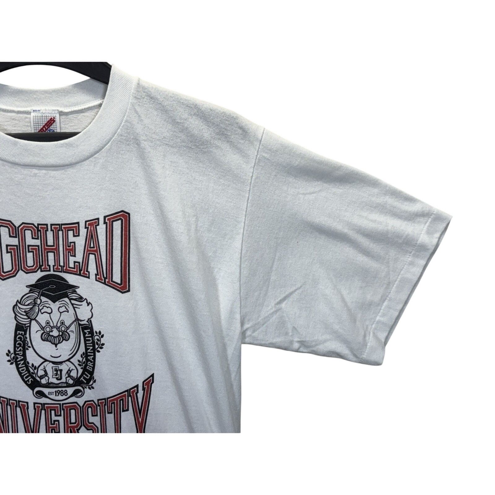 Jerzees Vintage Egghead University XXL T-shirt Single Stitch Sleeve Size US XXL / EU 58 / 5 - 13 Thumbnail