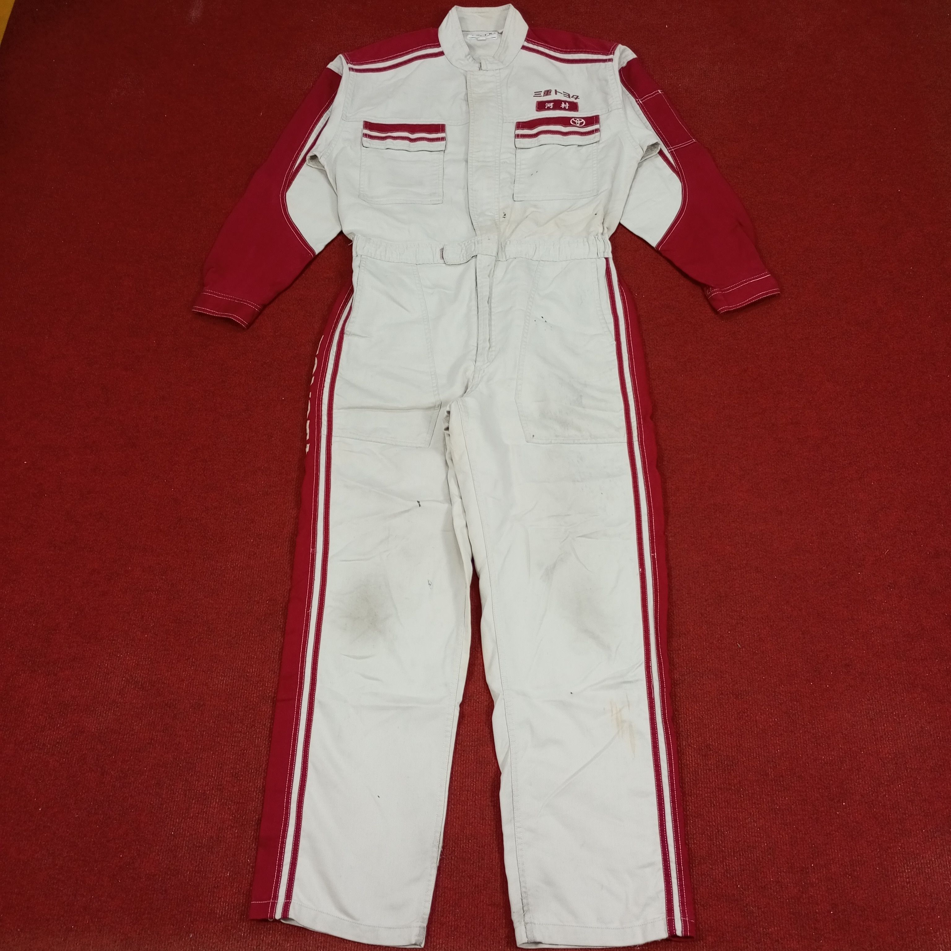 Japanese Brand × Vintage Toyota Tecno Japanese Motorsports Coverall Jacket Size US M / EU 48-50 / 2 - 4 Thumbnail