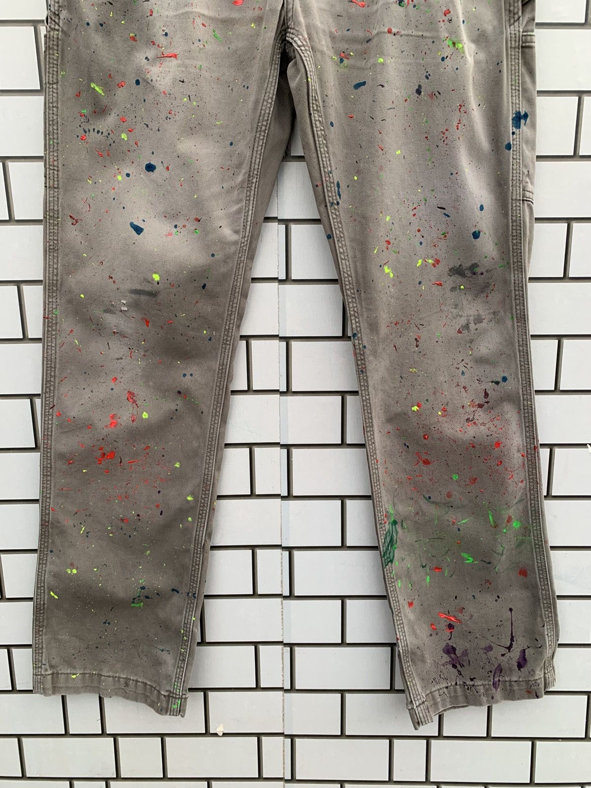 Carhartt Vintage Carhartt Carpenter Custom Painted Pants Size US 31 - 4 Thumbnail