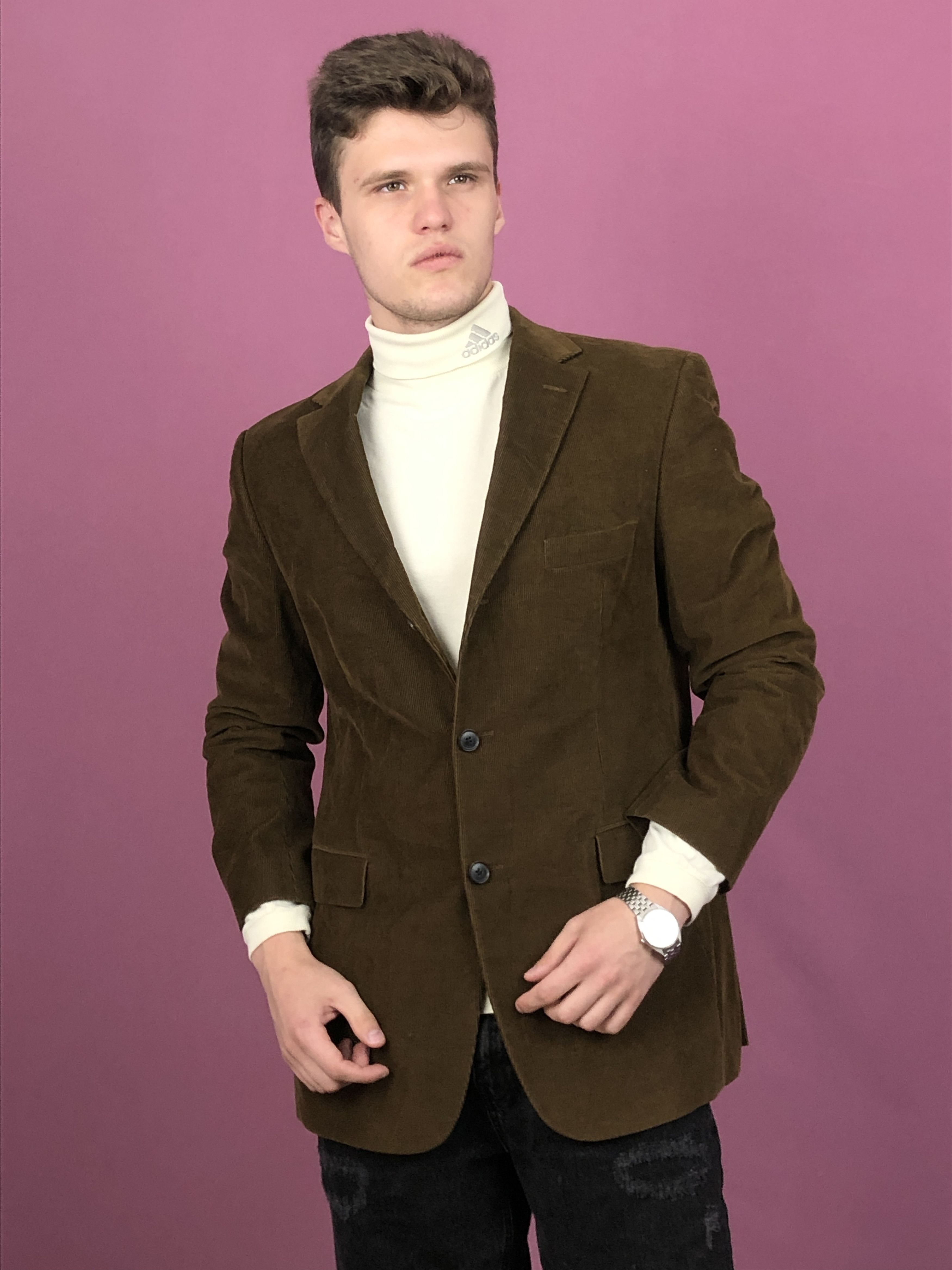 Designer × Hugo Boss Hugo Boss Vintage Men's Corduroy Blazer Jacket Size 50L - 1 Thumbnail