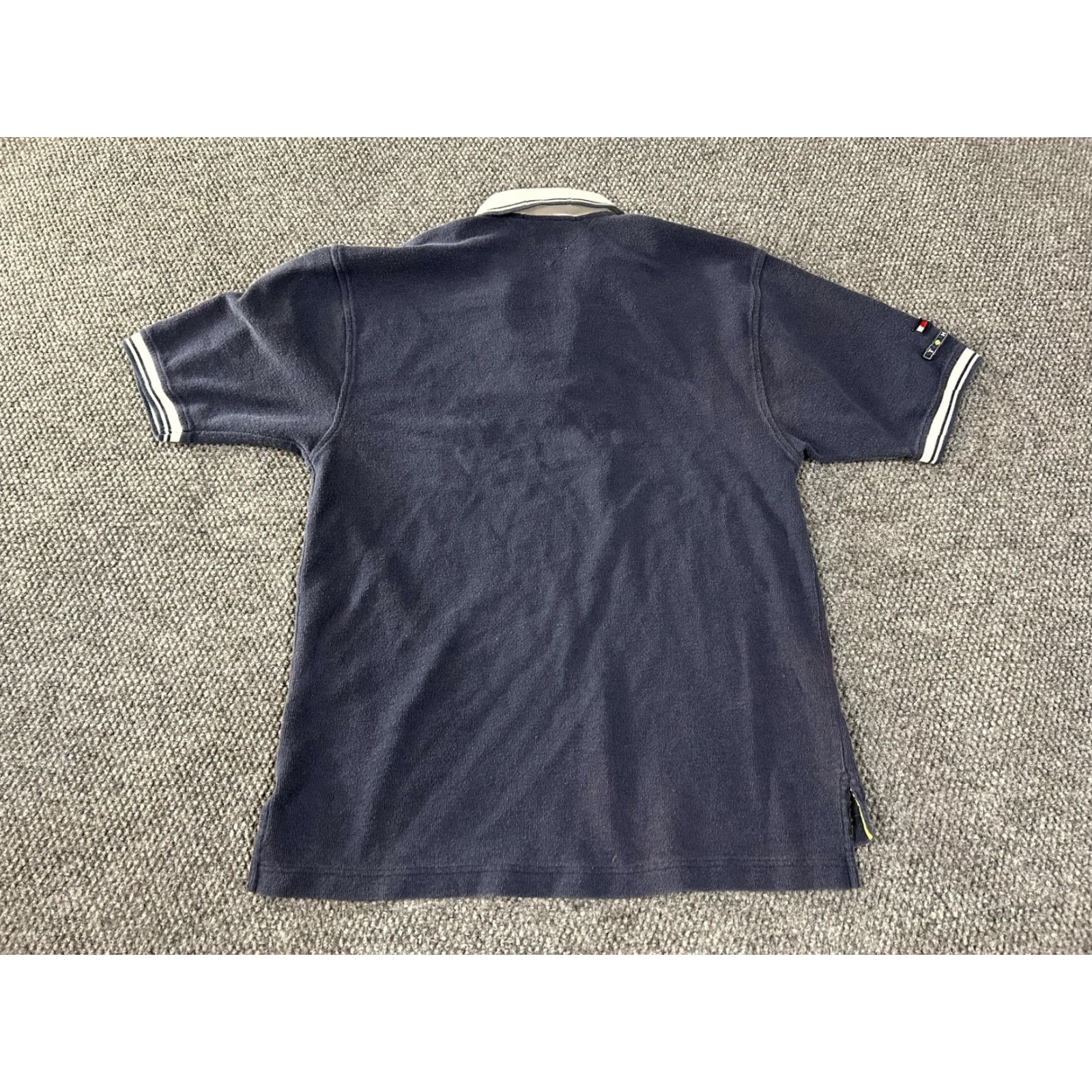 Tommy Hilfiger Tommy Hilfiger Tennis Polo Shirt Mens L Navy 1/4 Zip Cotton Golf/Tennis Style Shirt Mens Size US L / EU 52-54 / 3 - 6 Thumbnail