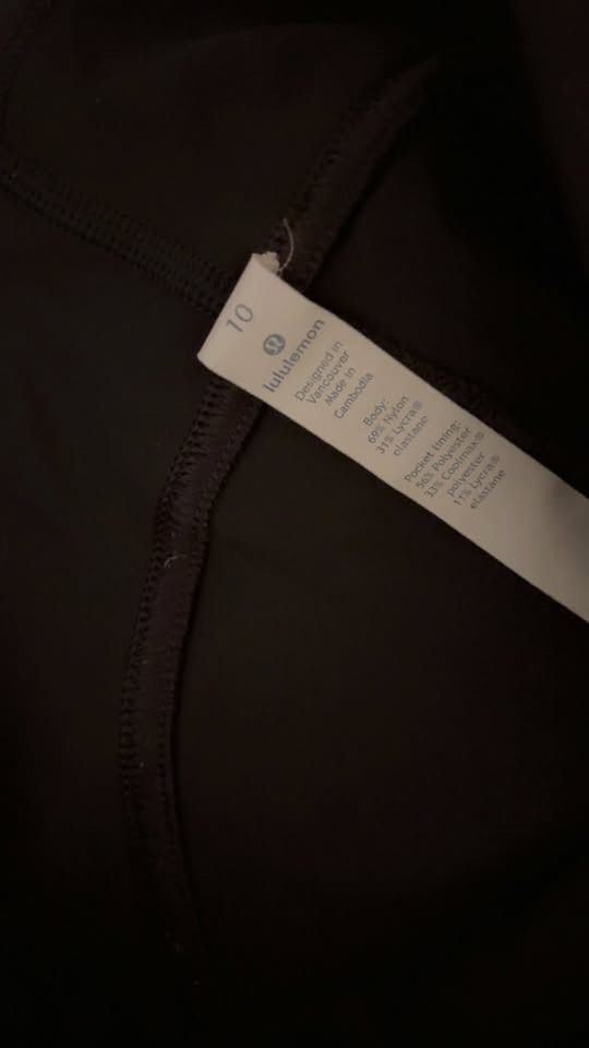 Lululemon Lululemon High Waist Cropped Tummy Control Legging Size 32" / US 10 / IT 46 - 1 Thumbnail