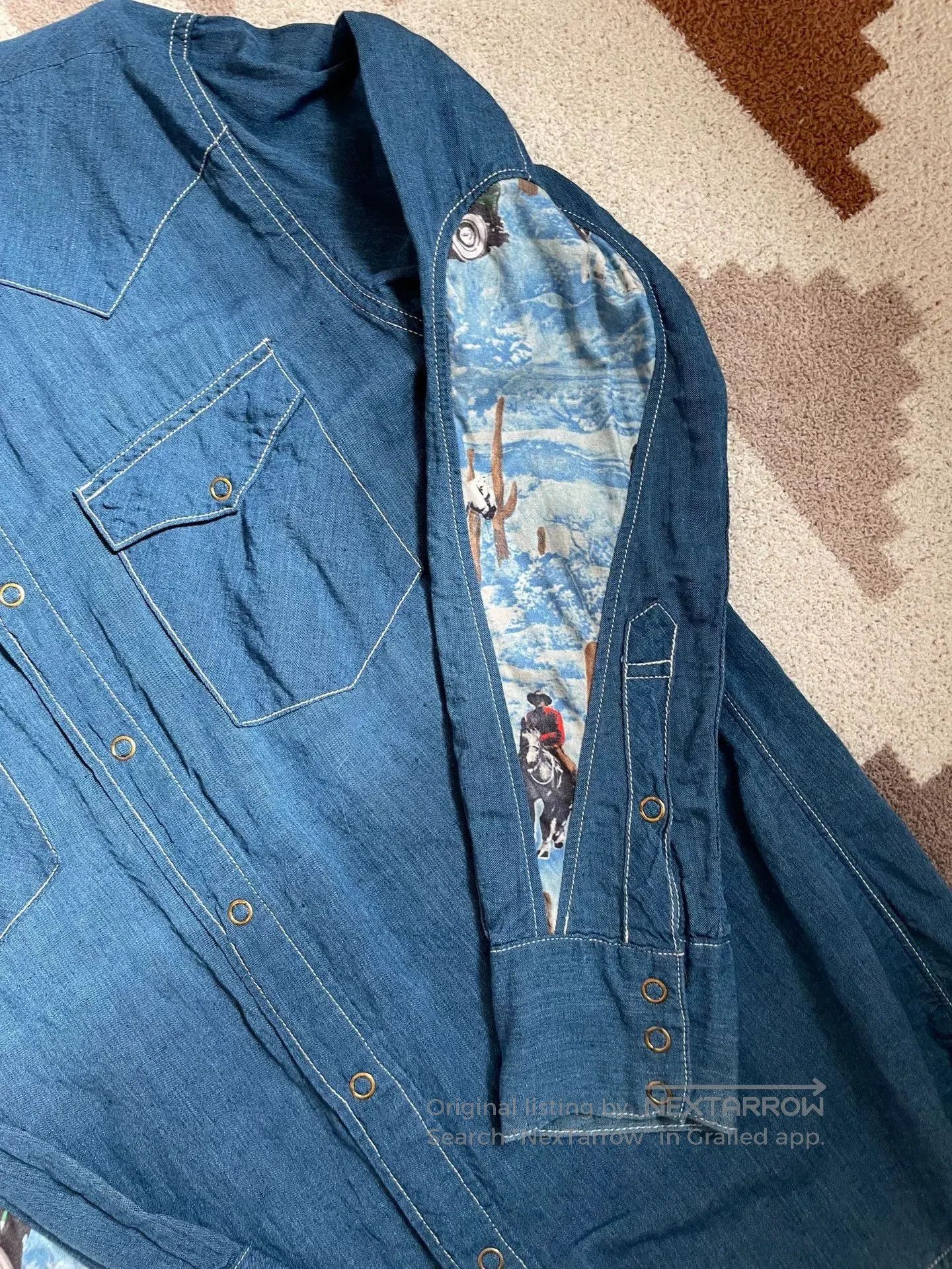Visvim visvim Water Drop Denim Shirt. Size US S / EU 44-46 / 1 - 3 Thumbnail