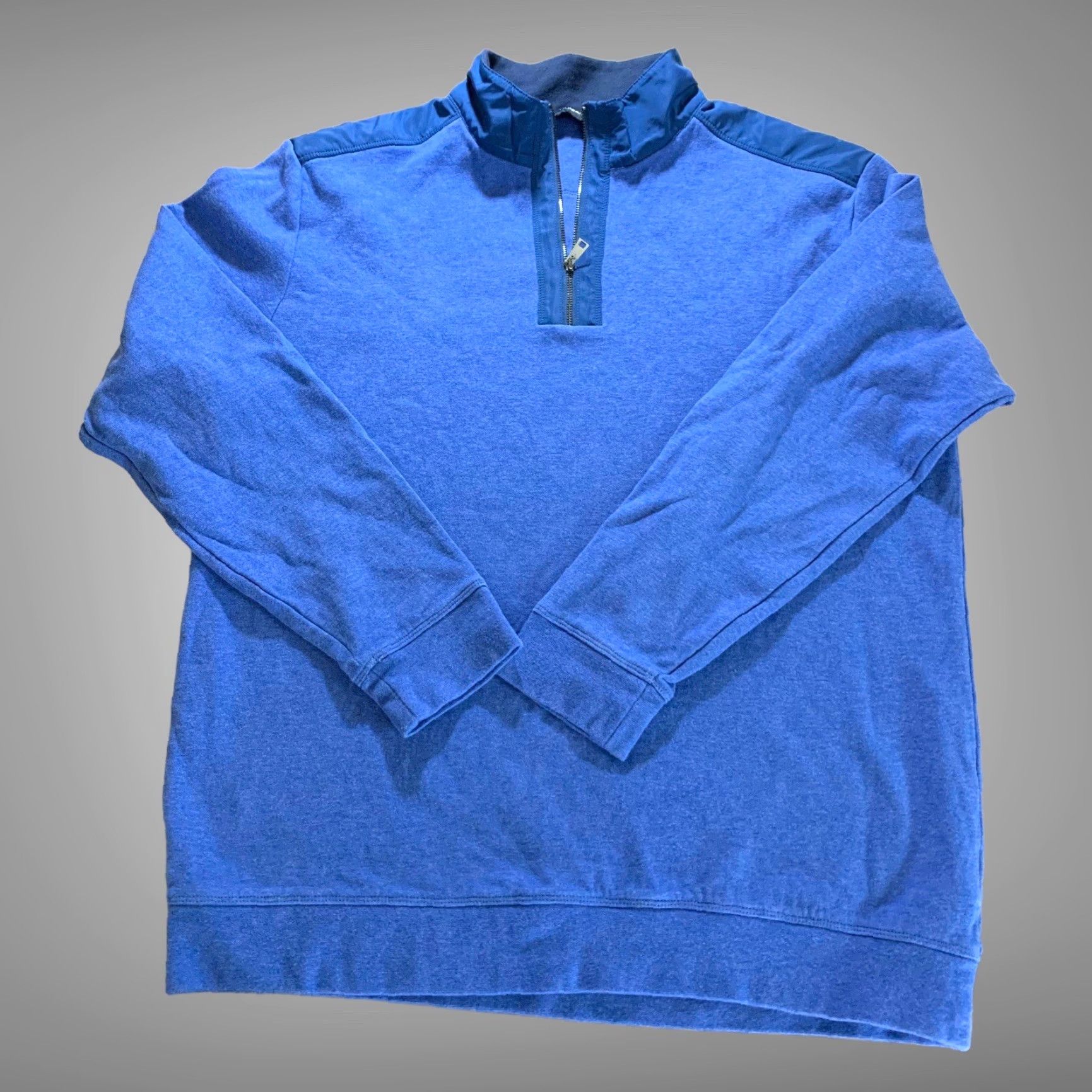 BUGATCHI Bugatchi 1/4 Zip Blue Pullover Sweater Men's L Shirt? Size US L / EU 52-54 / 3 - 5 Thumbnail