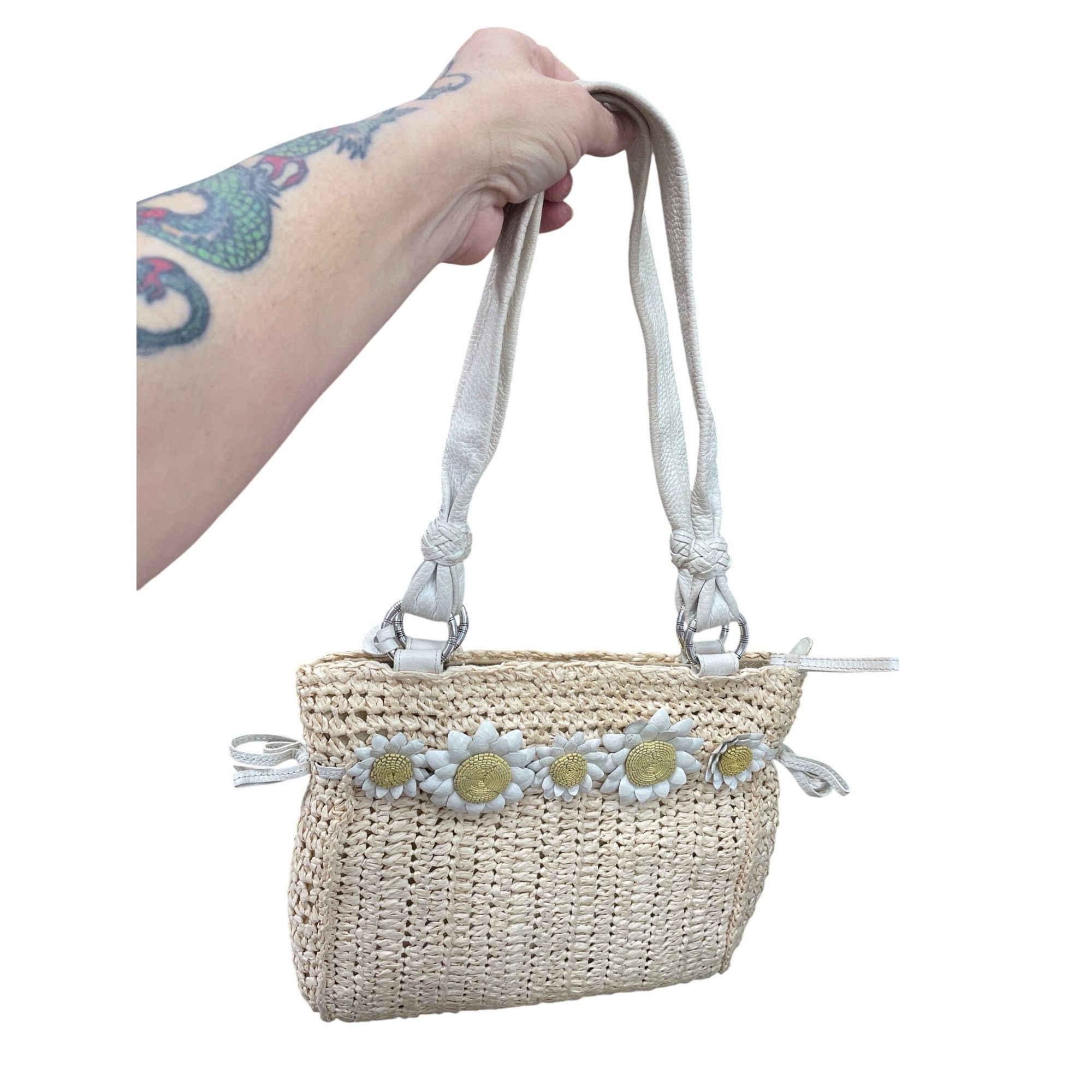 Brighton Brighton womans beige straw raffia leather handle shoulder b Size ONE SIZE - 18 Thumbnail
