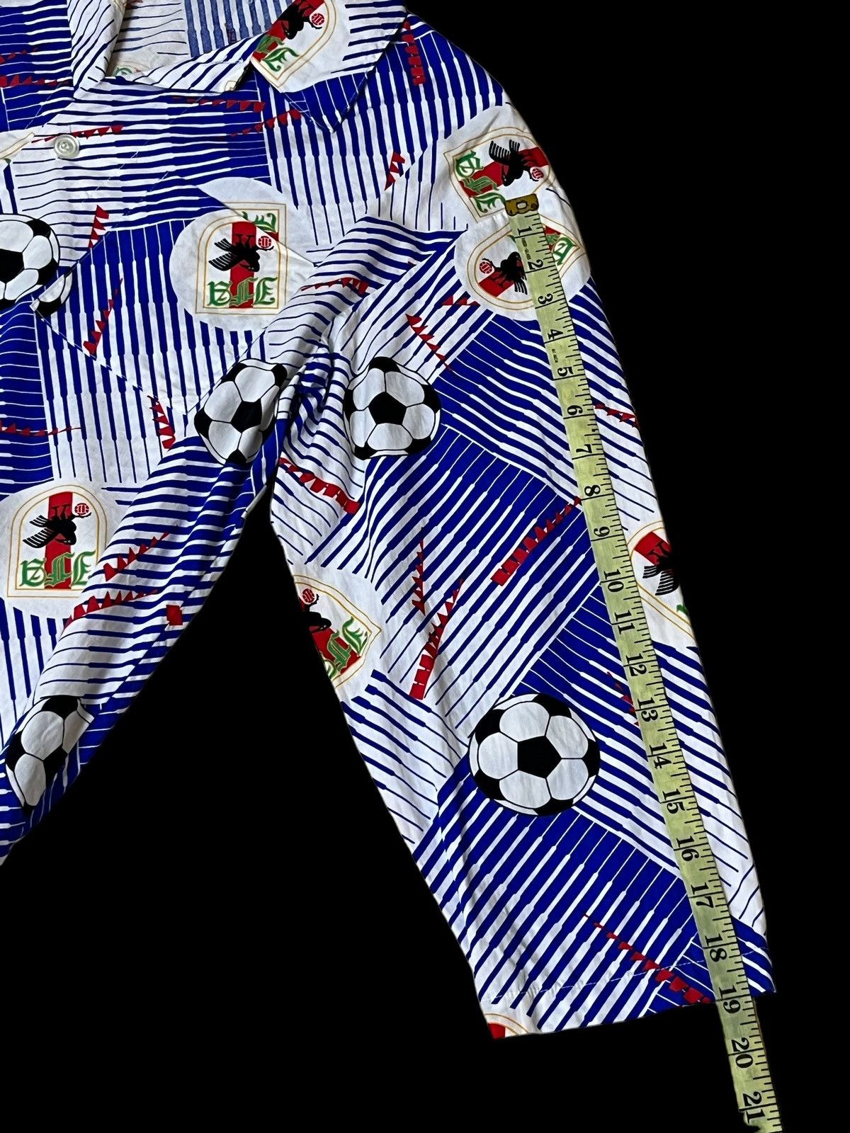 Sports Specialties VINTAGE JFA JAPAN NATIONAL TEAM FC 3/4 HAND BUTTON UPS SHIRT Size US L / EU 52-54 / 3 - 12 Thumbnail