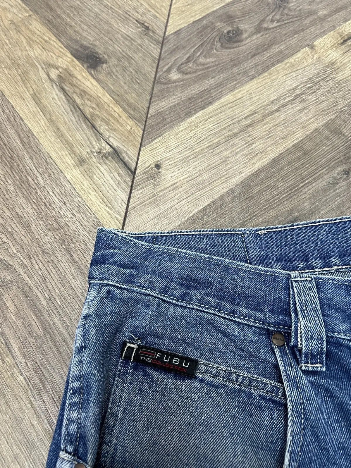 Fubu × Vintage Vintage Fubu Denim Baggy Rap Shorts Size US 38 / EU 54 - 5 Thumbnail