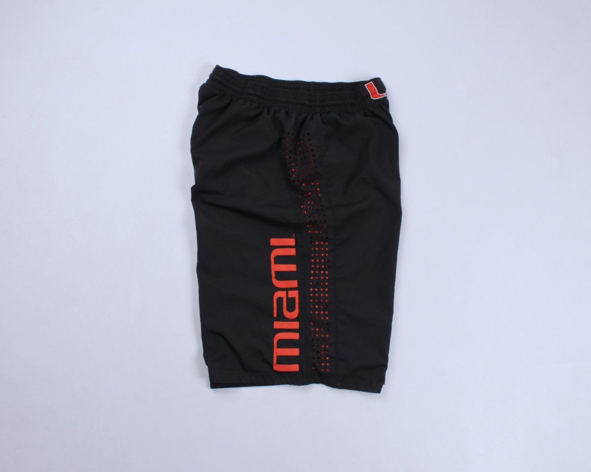 Nike × Vintage NIKE Vintage University ofMiami Hurricanes Basketball Shorts Size US 32 / EU 48 - 9 Thumbnail