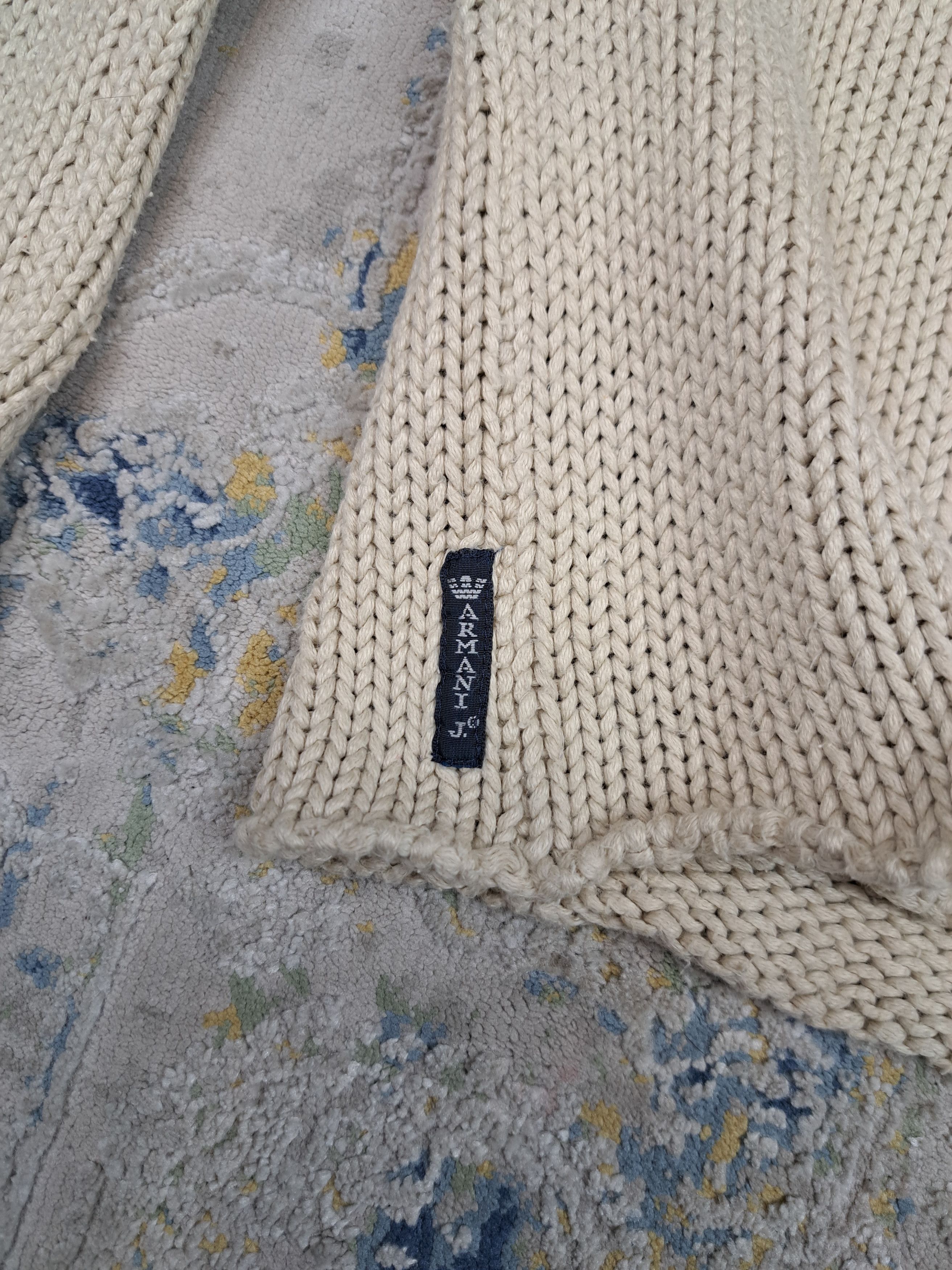 Armani Jeans Archive Cropped Sweater Knit Avant Garde Design