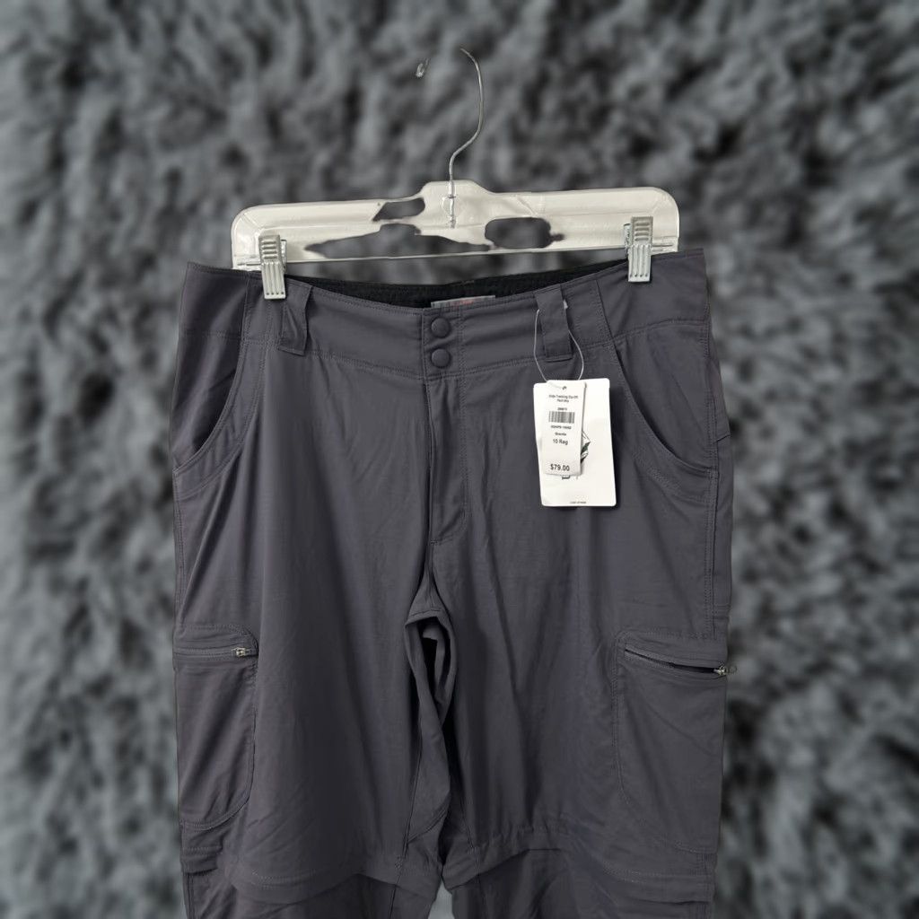 Vintage VINTAGE LL Bean Pants Womens 10 Gray Vista Trekking Zip Off Straight Leg Cargo 296675 Size 32" / US 10 / IT 46 - 1 Thumbnail