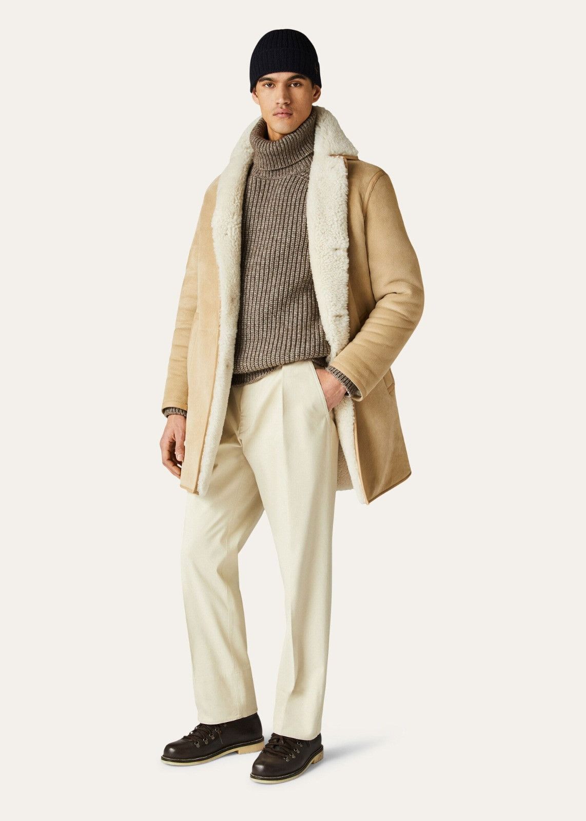 Loro Piana o1srvl11e1224 Cotton And Wool Sweter in Brown Size US S / EU 44-46 / 1 - 2 Thumbnail