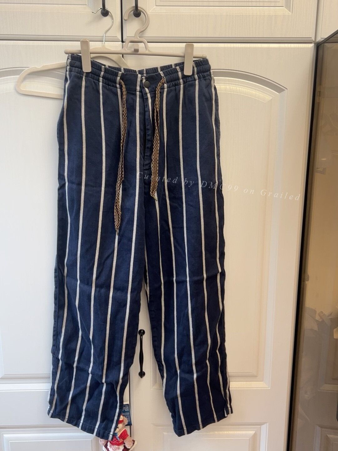 Hiroshi Kato KAPITAL Linen Striped Tapered Casual Pants Size US 28 / EU 44 - 1 Thumbnail