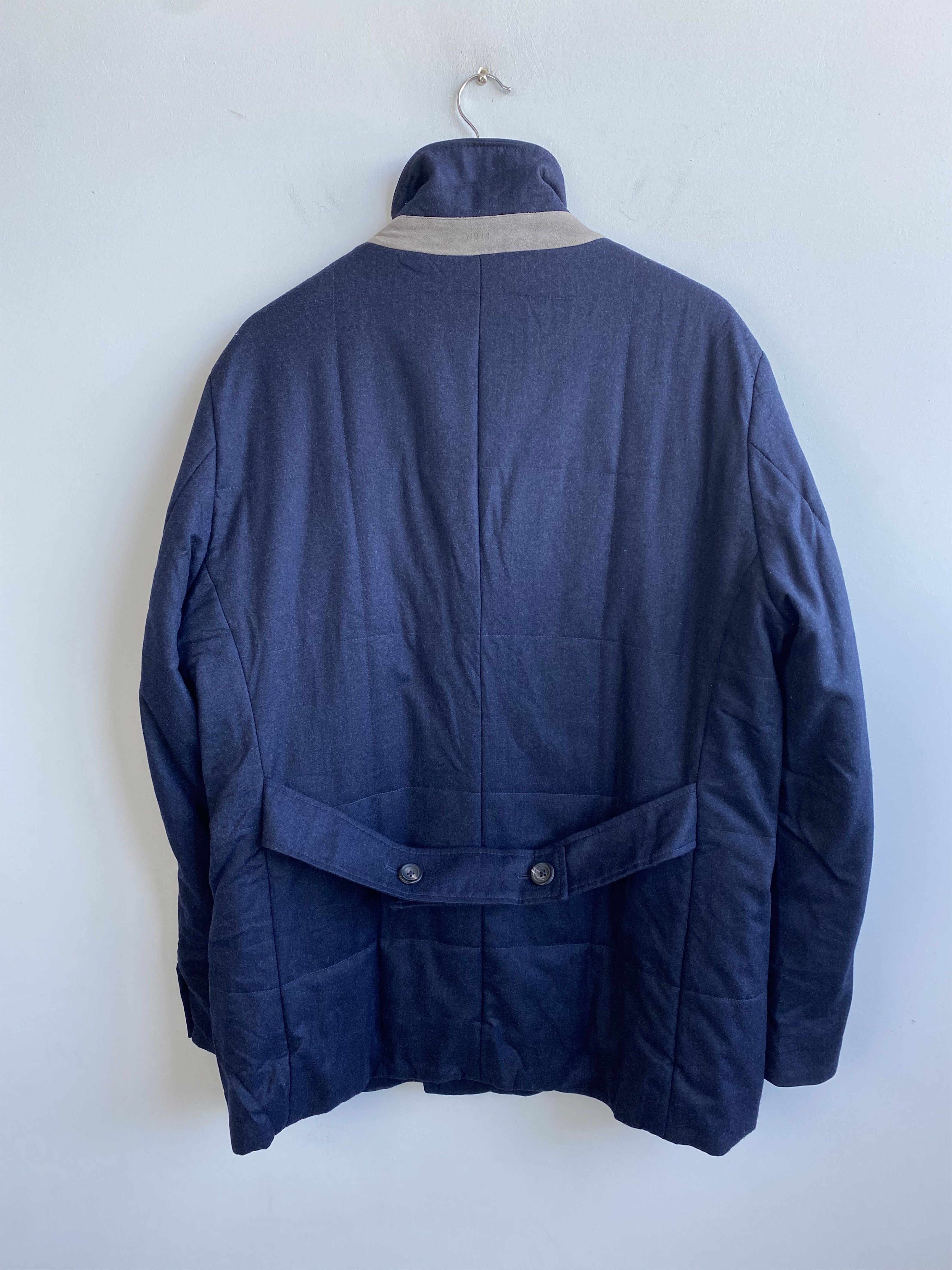 Hackett Hackett London Savile Row Wool Quilted Coat Size US XL / EU 56 / 4 - 6 Thumbnail