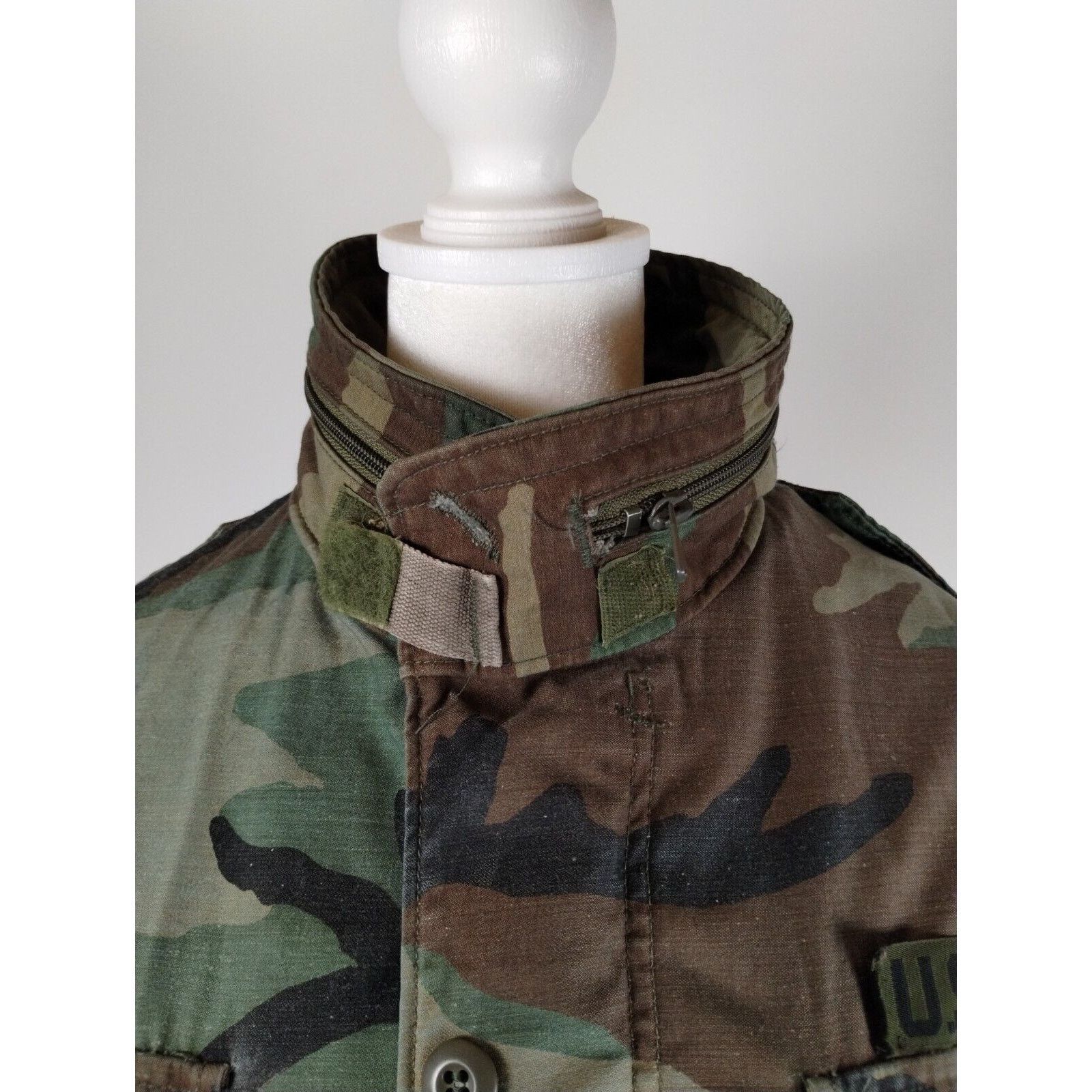 Vintage US Military Cold Weather Coat Small Wood Camo - Blemished Size US S / EU 44-46 / 1 - 5 Thumbnail
