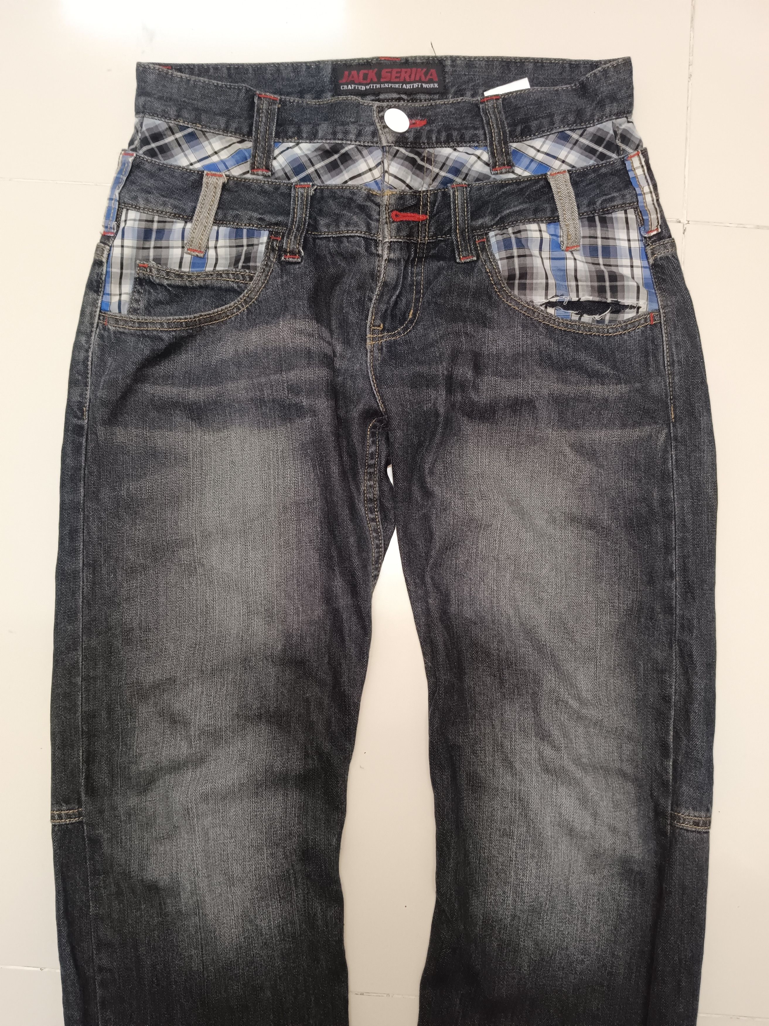14th Addiction × If Six Was Nine Flare Jack Serika Double Waist Jeans Size US 30 / EU 46 - 4 Thumbnail