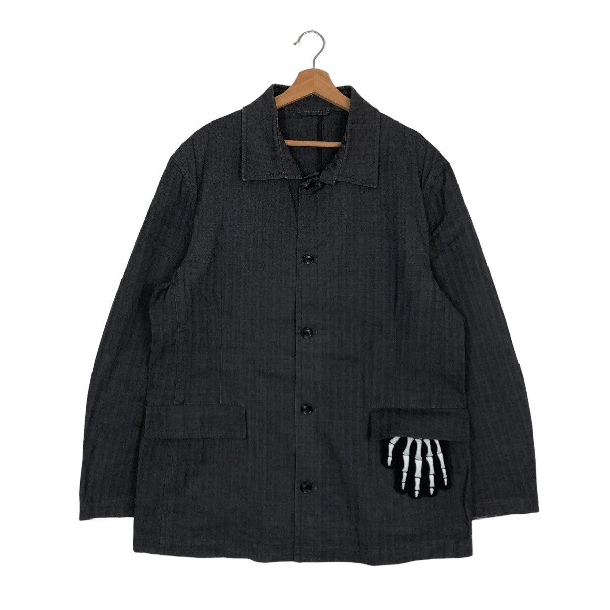 Japanese Brand 🔥VINTAGE HIKORY CHORE JACKET CK JAPAN ISSEY MIYAKE Size US L / EU 52-54 / 3 - 1 Thumbnail