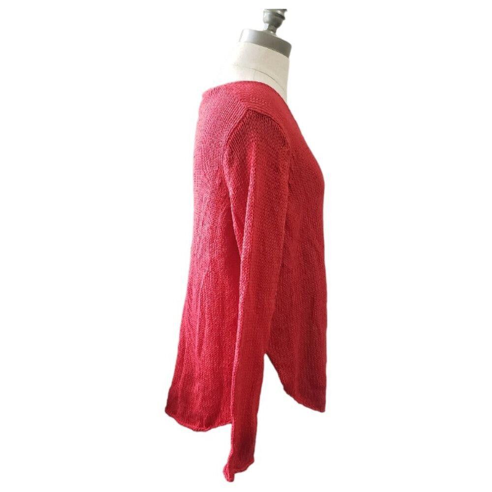 Designer CT1766 Wooden Ships Red Sweater Long Sleeve S/M Size S / US 4 / IT 40 - 3 Thumbnail