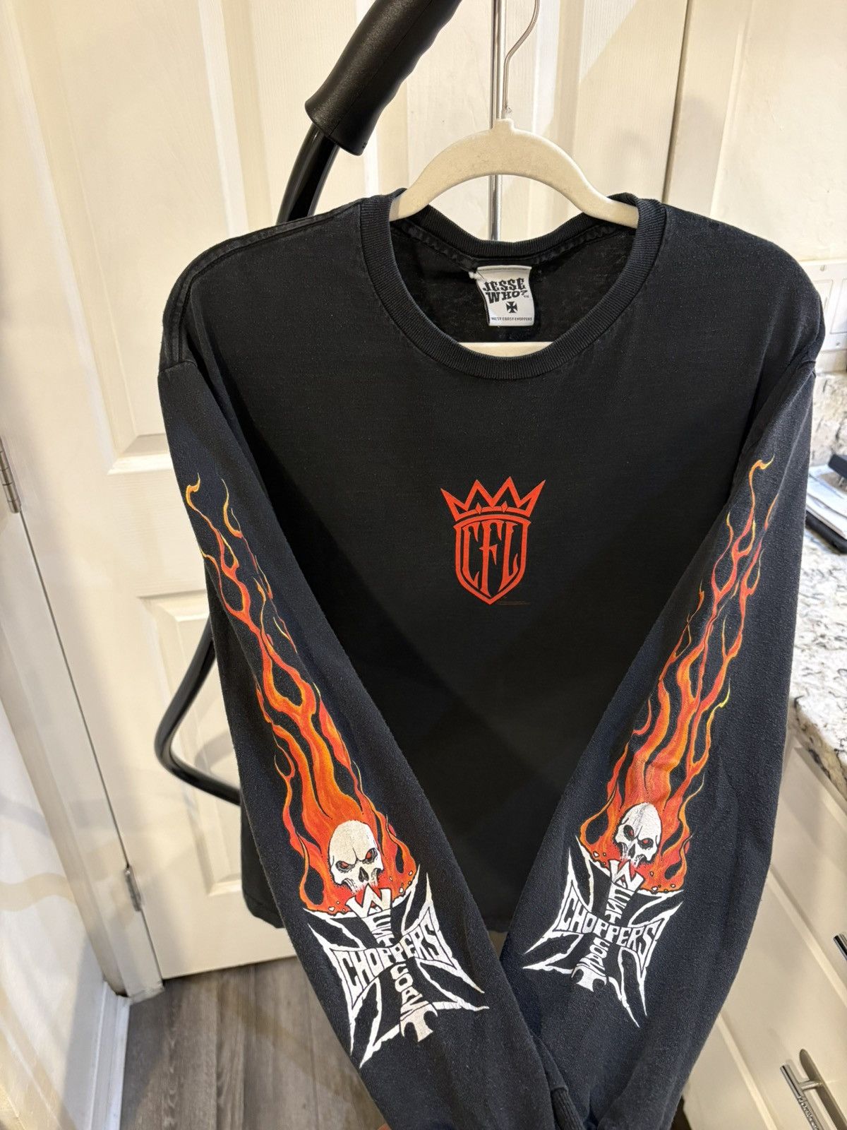 West Coast Choppers Vintage 1990s West Coast Choppers Flames Long
