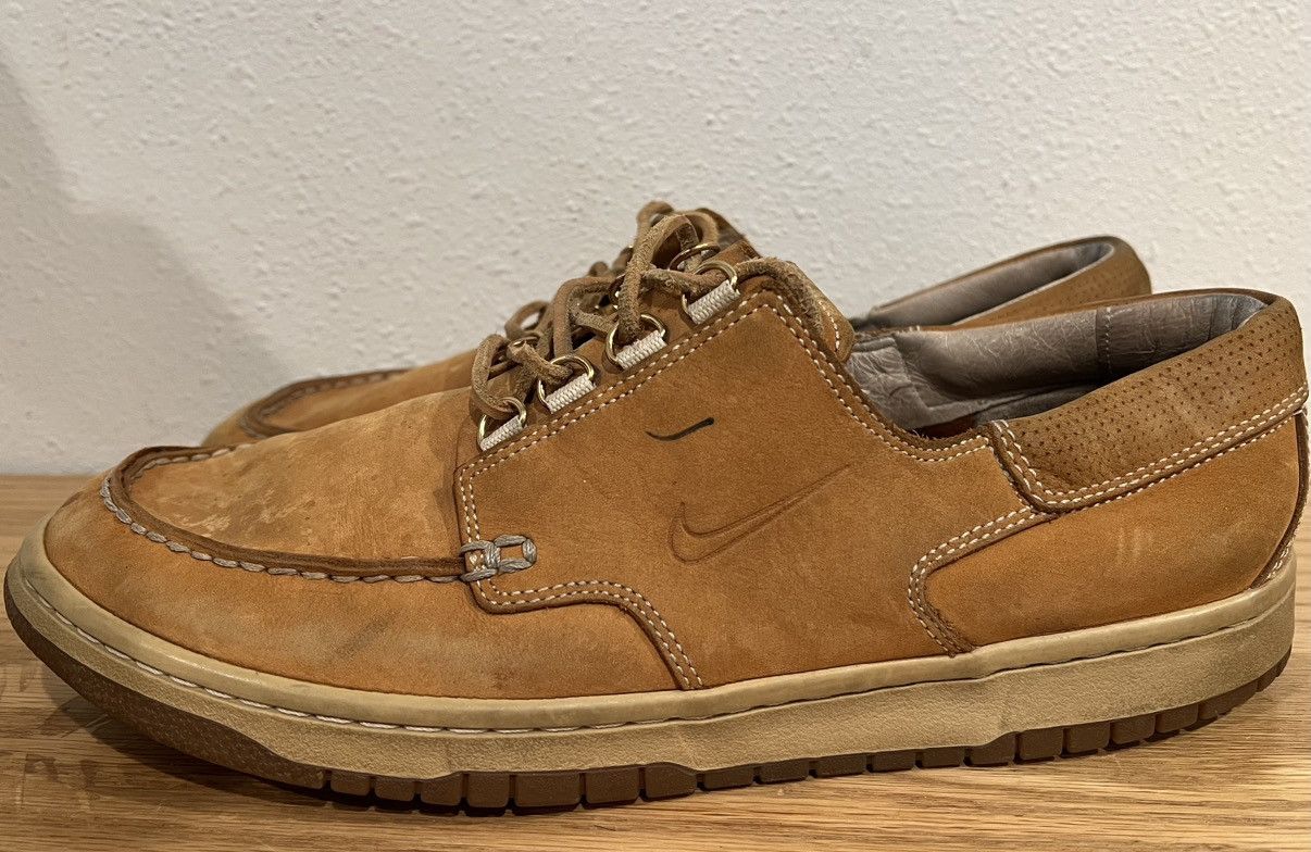 Nike Nike Mad Jibe Flax Wheat Suede Boat Shoes 313264-211 Size US 11.5 / EU 44-45 - 4 Thumbnail
