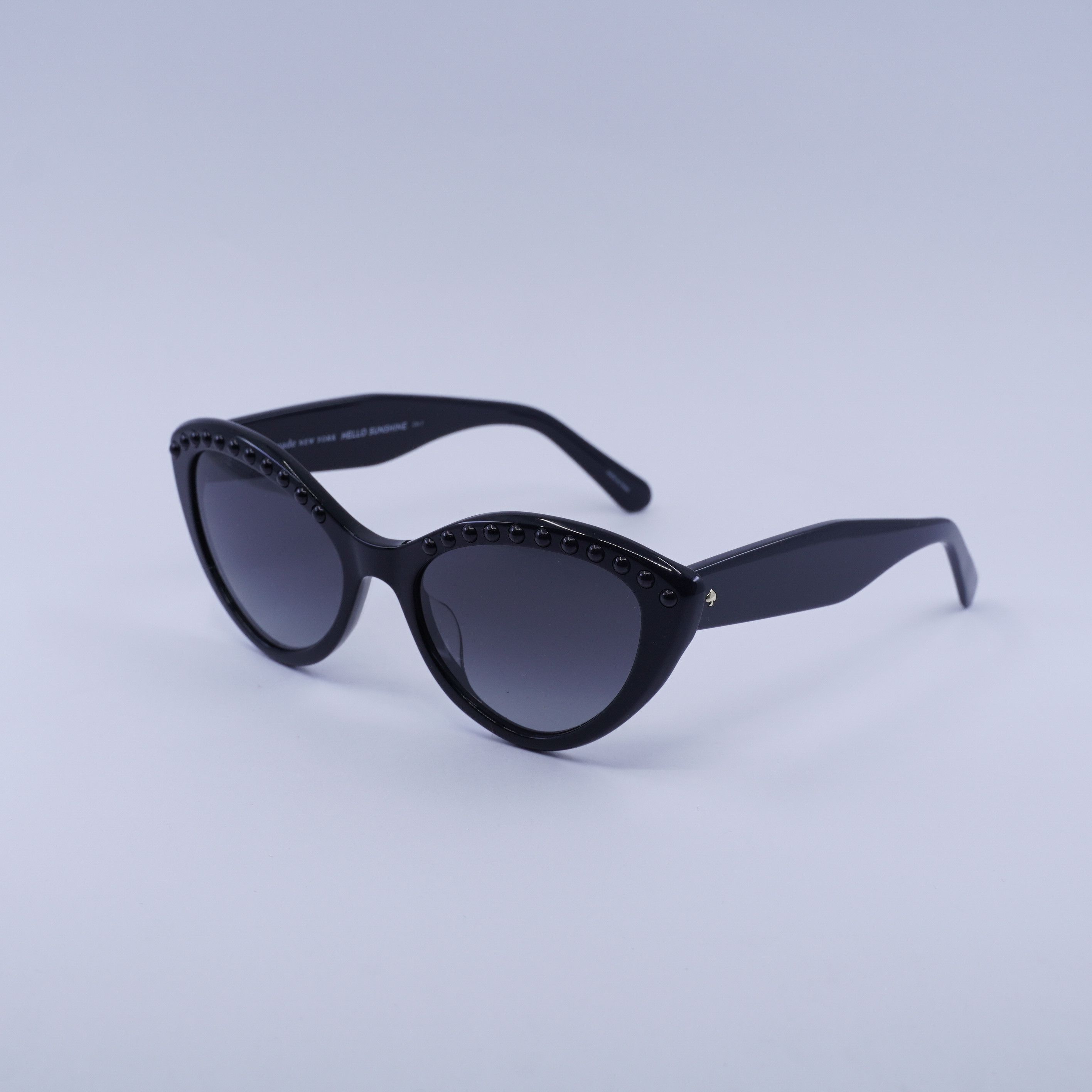Kate Spade Kate Spade JUNI/G/S PEARL 0807 9O Sunglasses Black Cat Eye Size ONE SIZE - 1 Thumbnail