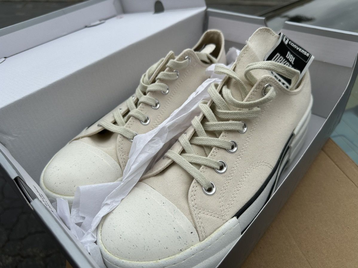 image of Rick Owen’S Converse Shoes in White, Men's (Size 10)