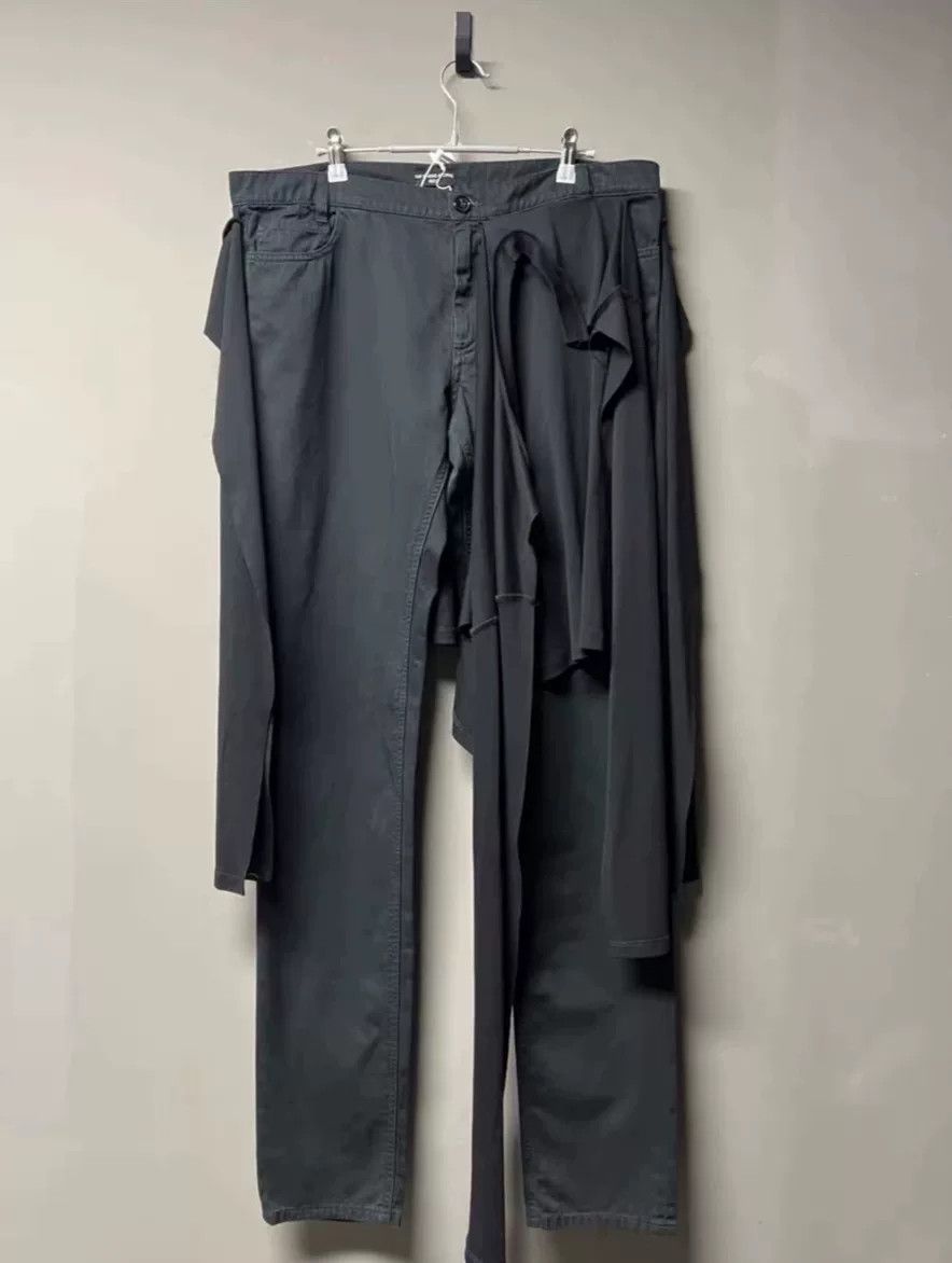 Raf Simons Raf Simons 19FW Wide Fit Pants with Knee Patches and