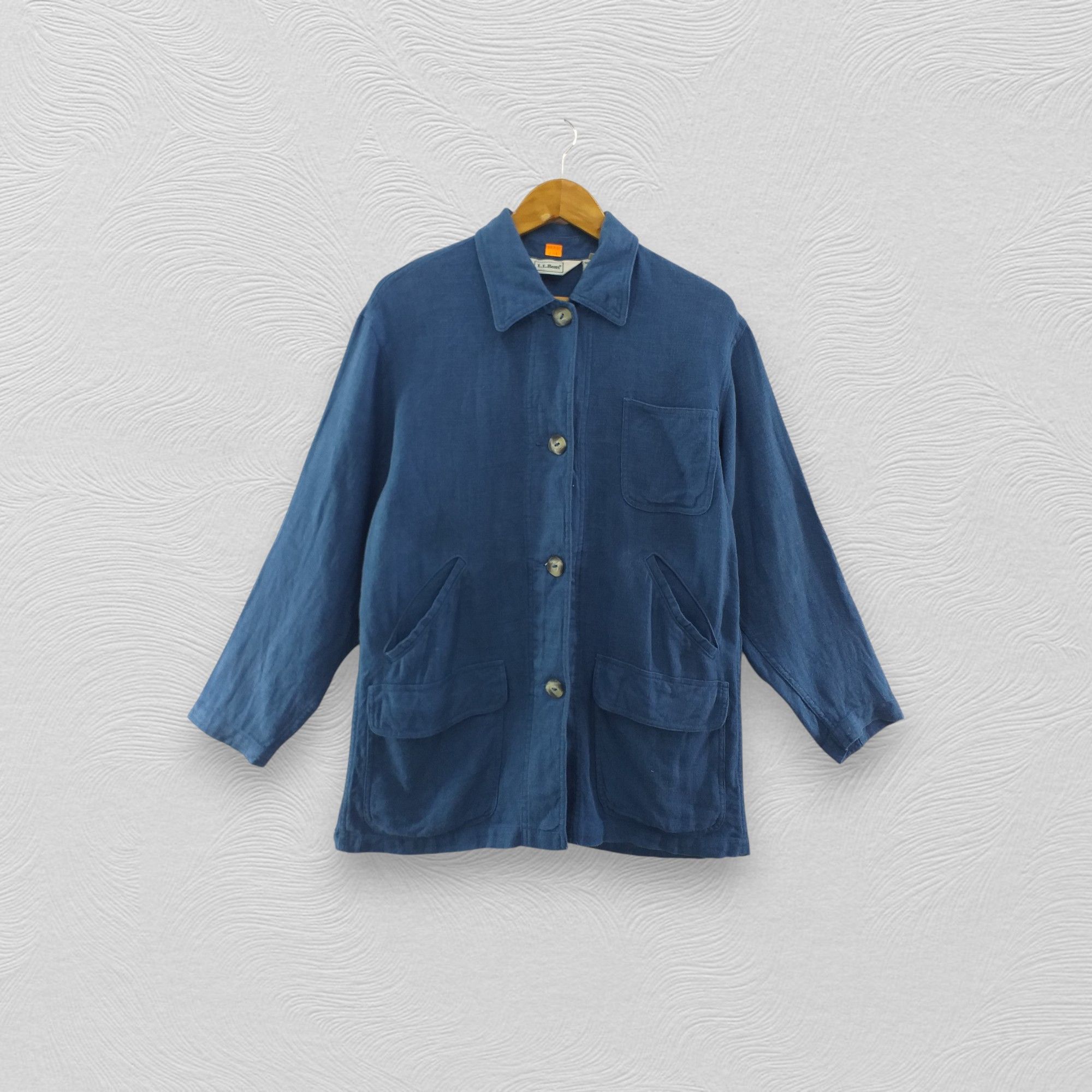 L.L. Bean Vintage LL.Bean Linen Chore Jacket -J041 Size US M / EU 48-50 / 2 - 1 Thumbnail