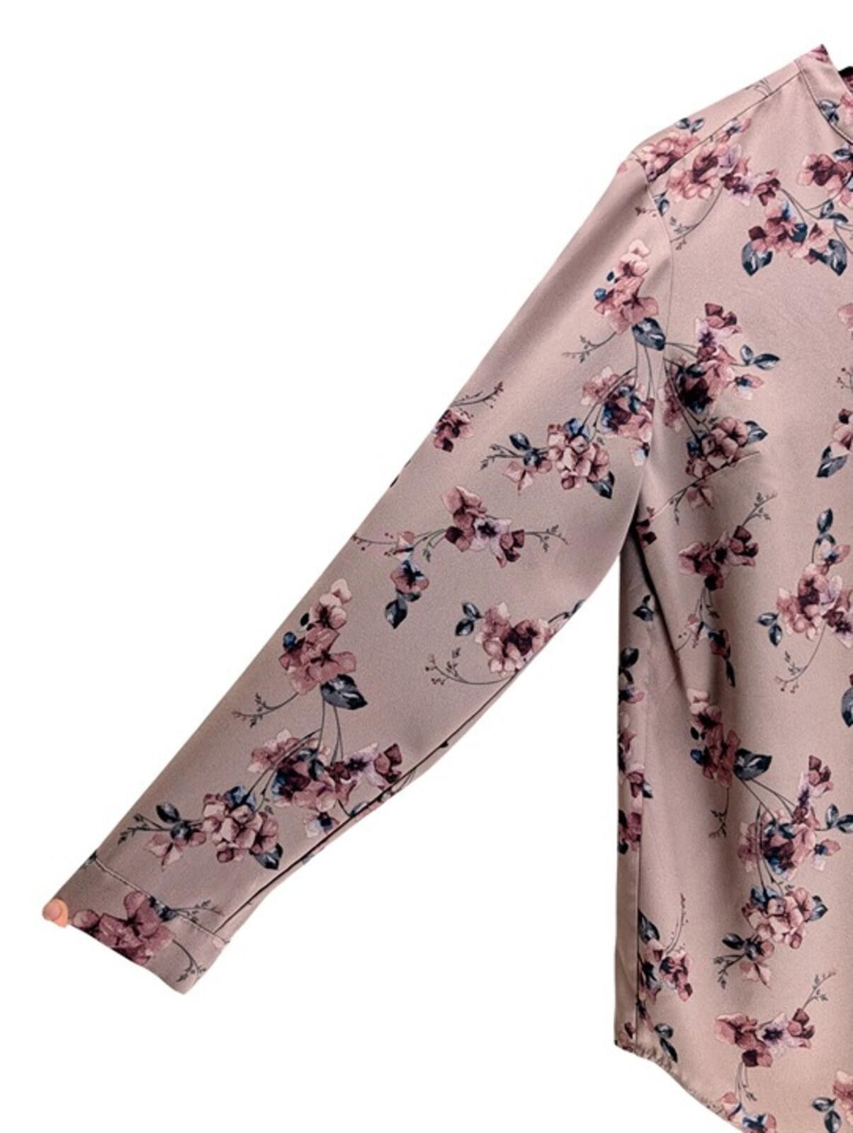 Other Hilary Radley Blouse Women’s XL Split Neck Floral Mauve Size XL / US 12-14 / IT 48-50 - 3 Thumbnail