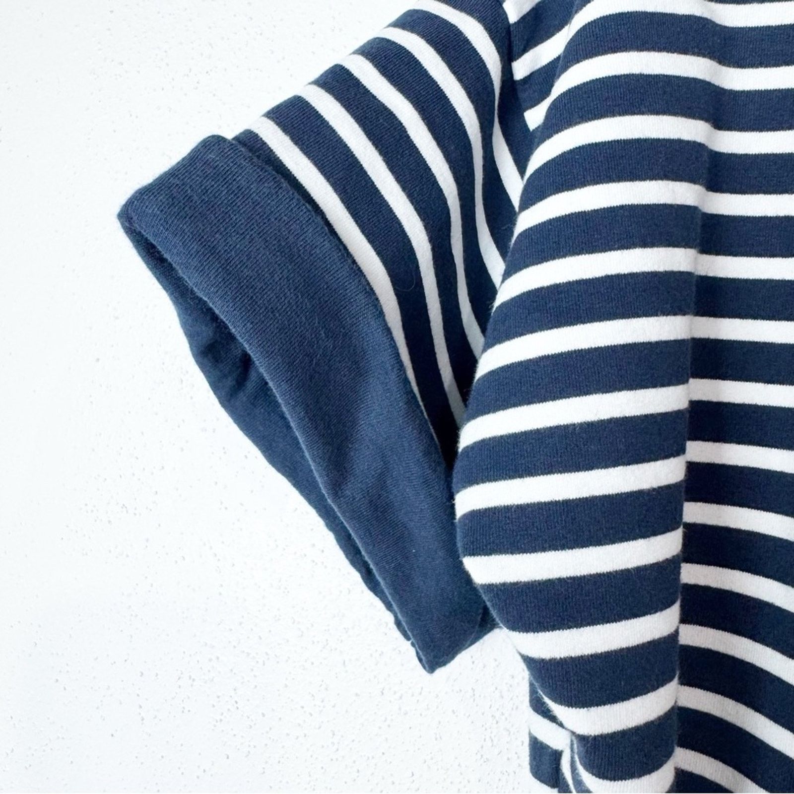 Orvis Orvis Navy & White Striped 3/4 Zip Popover Top Womens Med Size M / US 6-8 / IT 42-44 - 5 Thumbnail