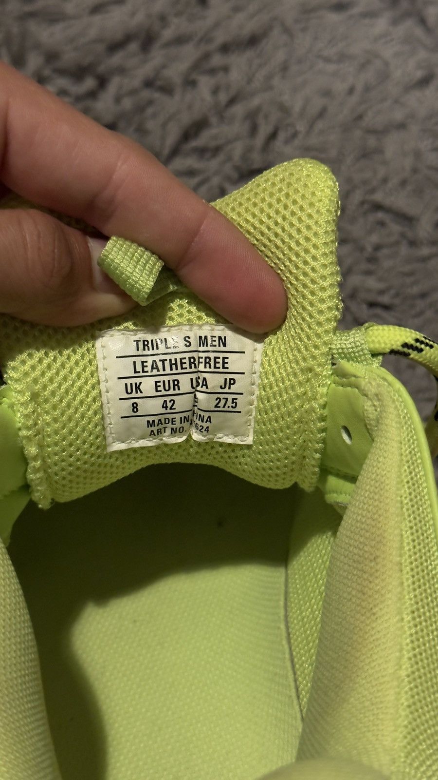 Balenciaga Balenciaga Triple S - Fluo Yellow Size US 9 / EU 42 - 7 Thumbnail