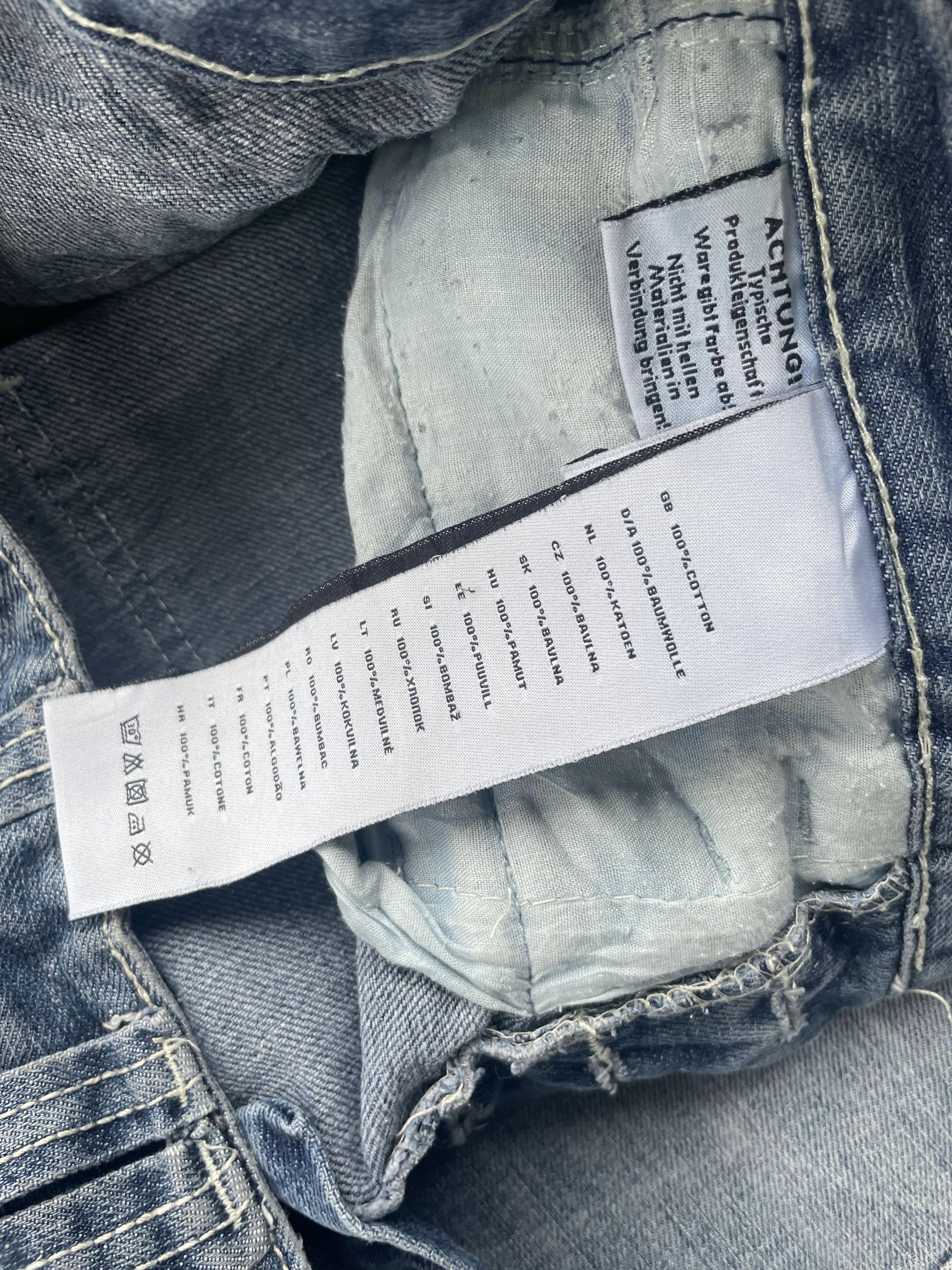 Japanese Brand Southern Denim Double Waist Faded Denim Size US 31 - 9 Thumbnail