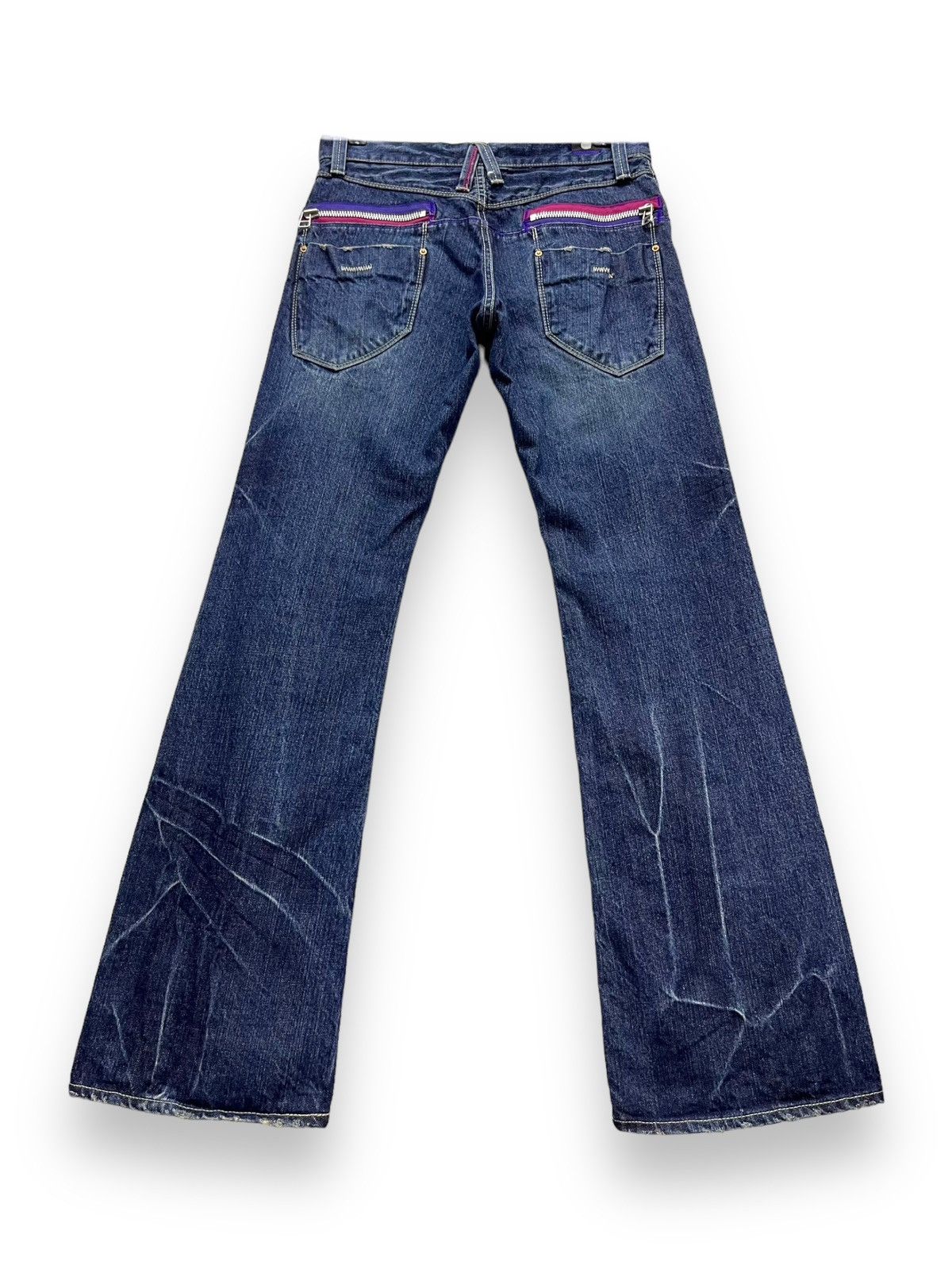 Japan Blue 🇯🇵MADE IN NIPPON! BLAST Whiskers Modern Vintage Punk Flare Size US 30 / EU 46 - 5 Thumbnail